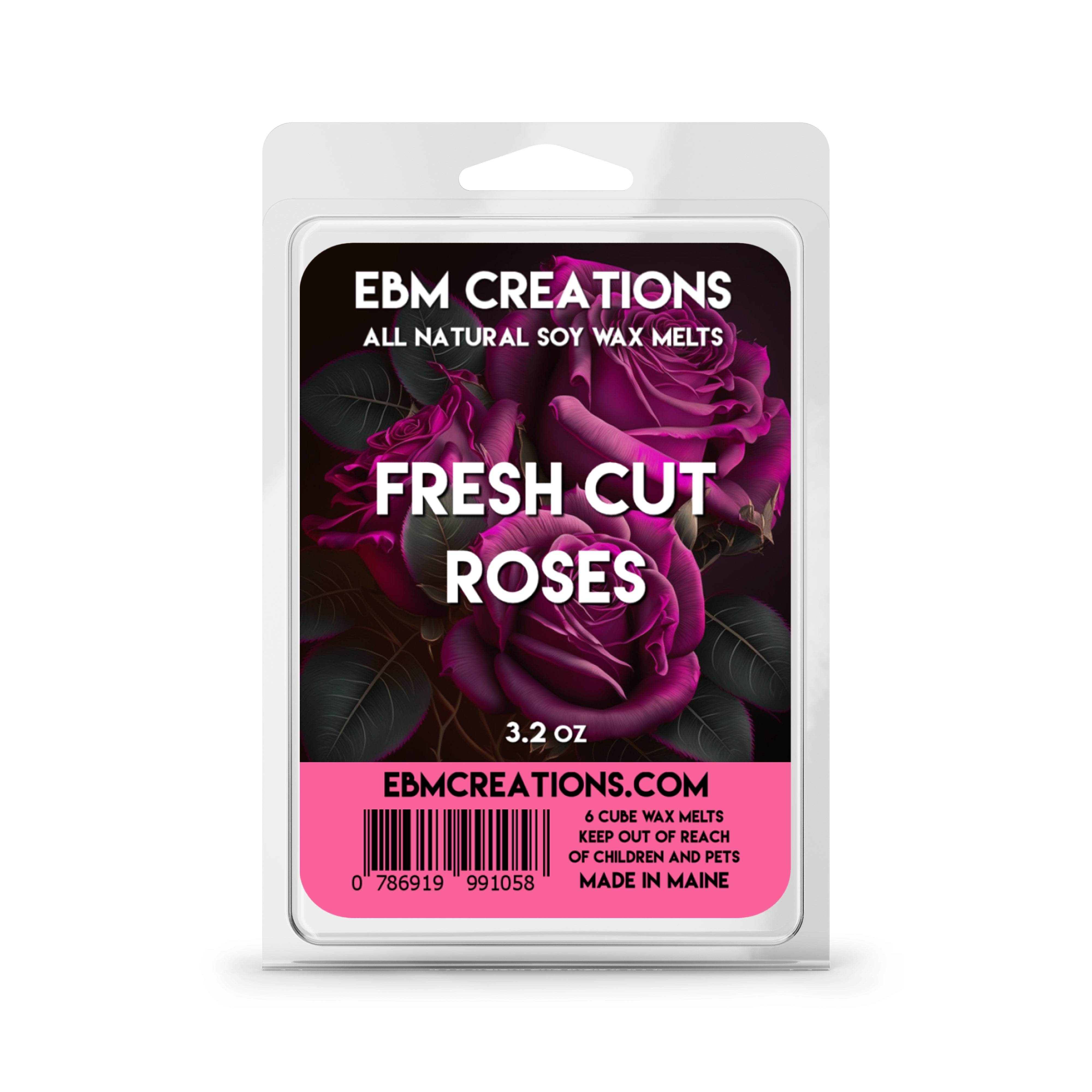 Fresh Cut Roses - 3.2 oz Clamshell