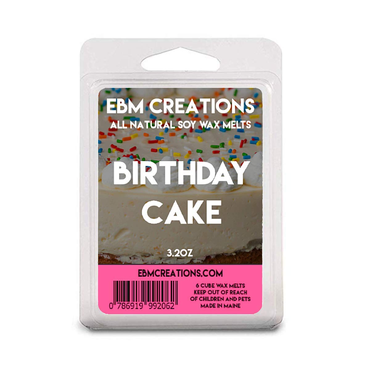 Birthday Cake - 3.2 oz Clamshell