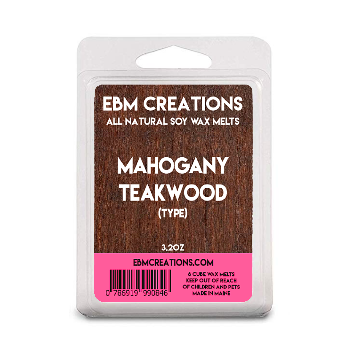 Mahogany Teakwood - 3.2 oz Clamshell