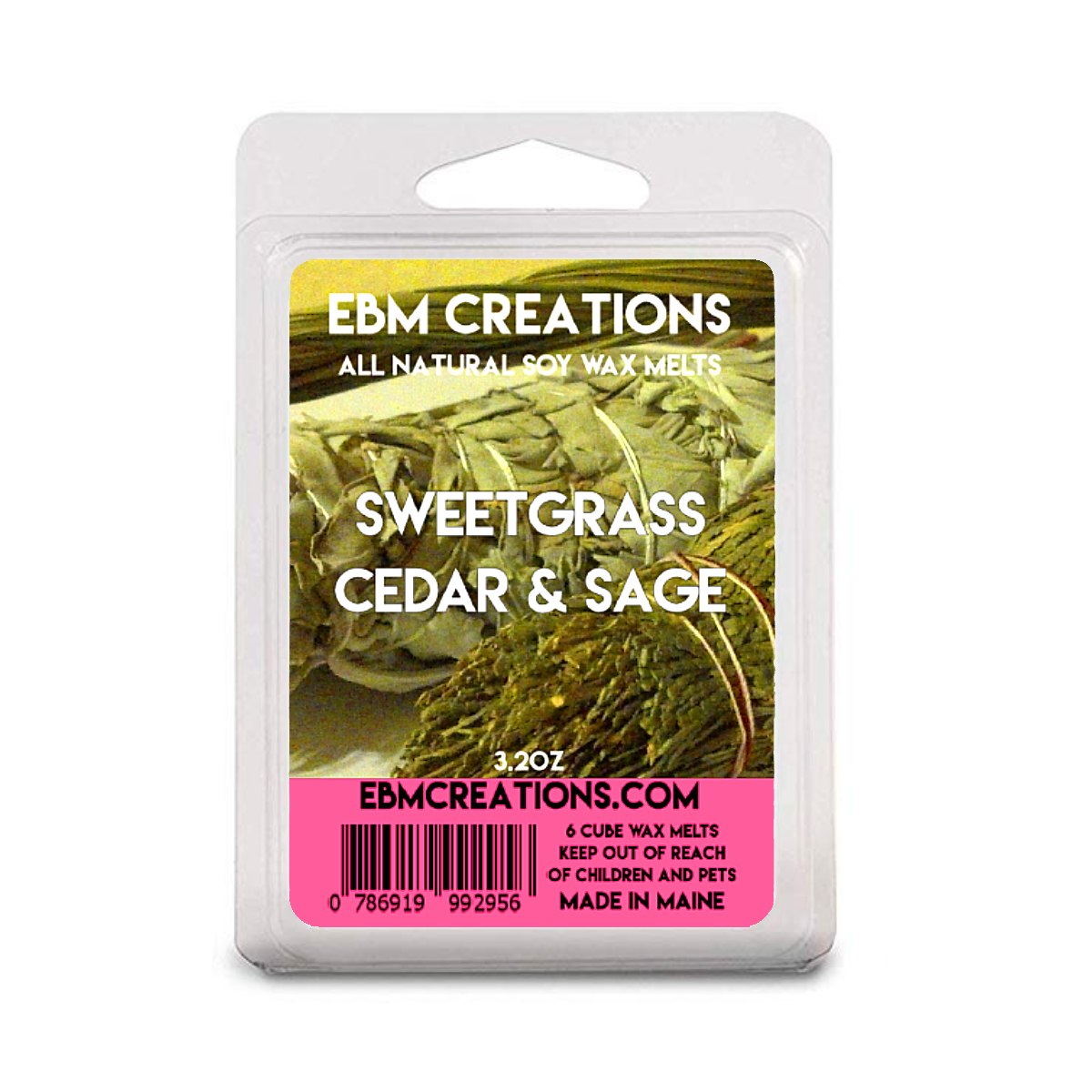 Sweetgrass Cedar & Sage  - 3.2 oz Clamshell