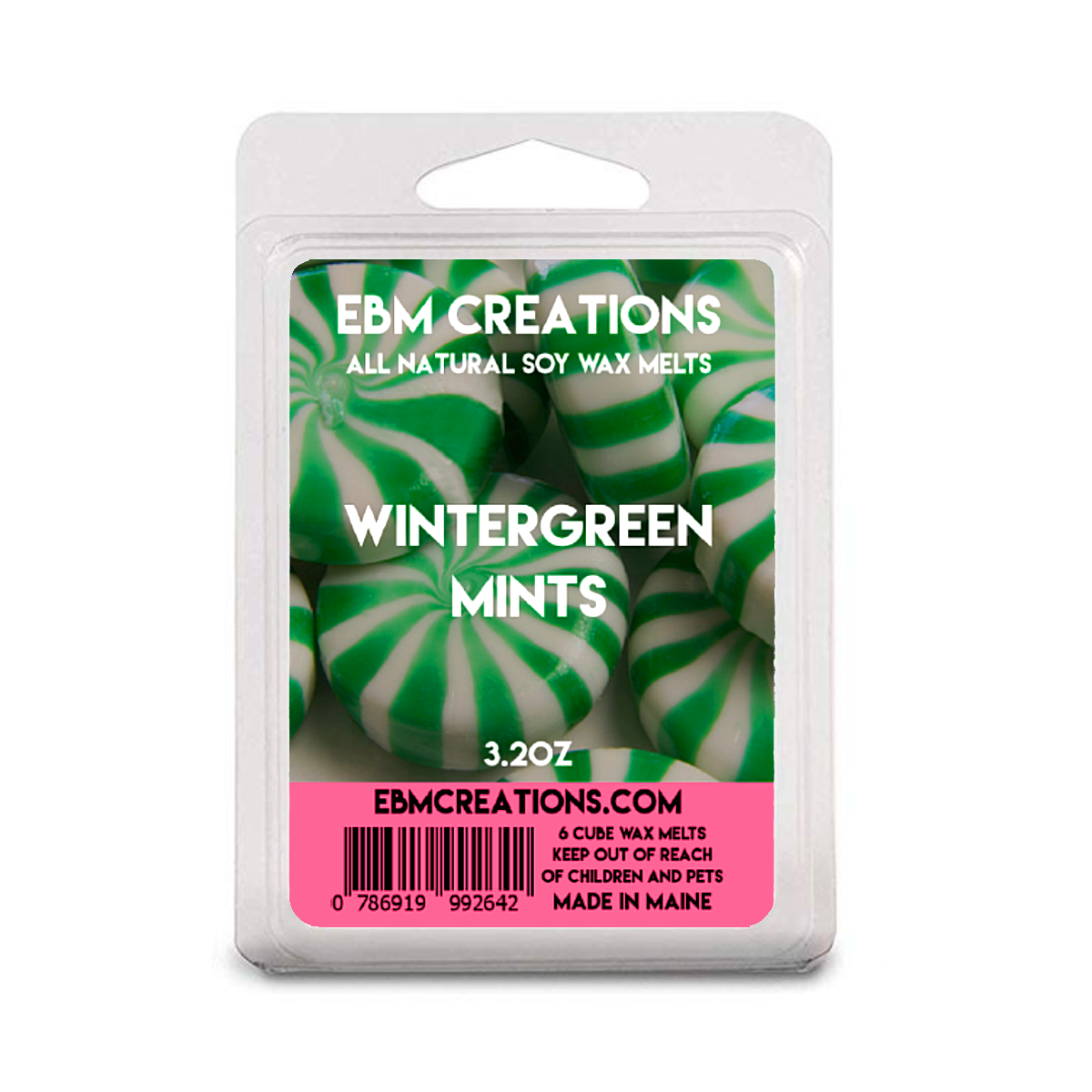 Wintergreen Mints - 3.2 oz Clamshell