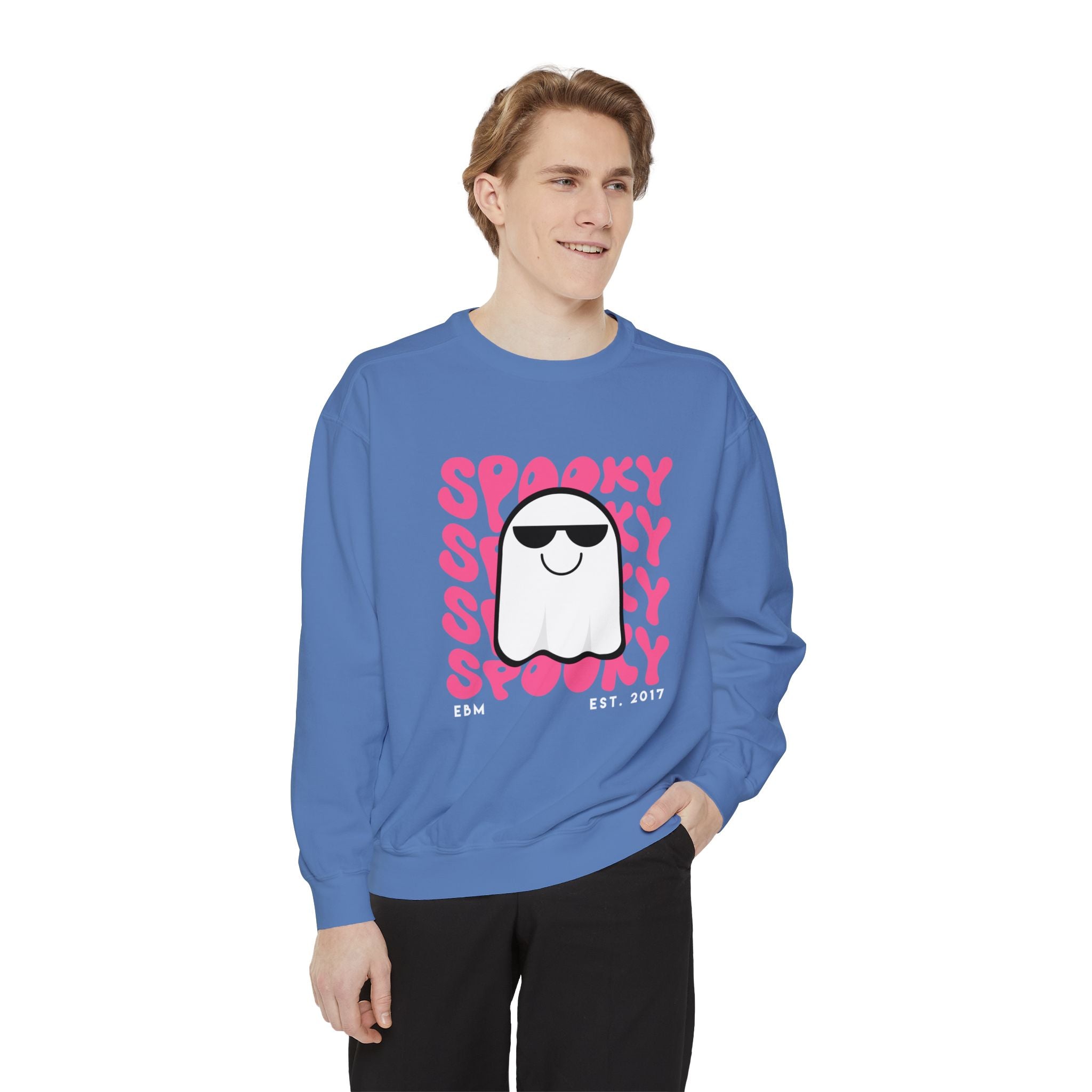 Spooky Unisex Garment-Dyed Sweatshirt