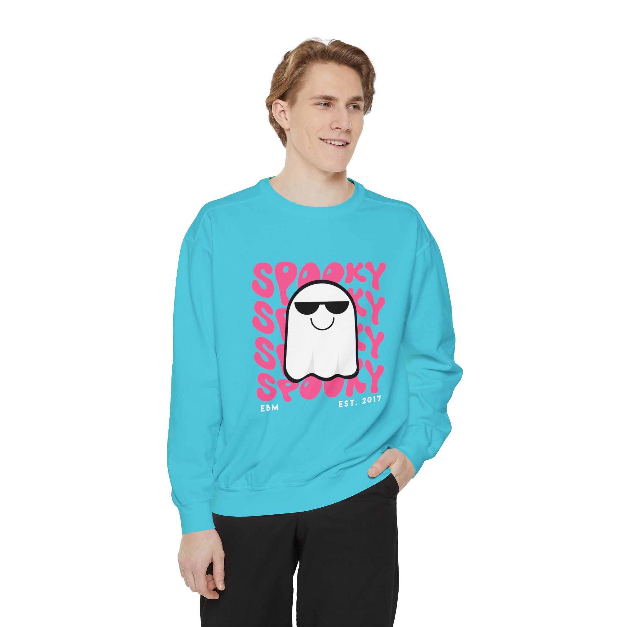 Spooky Unisex Garment-Dyed Sweatshirt