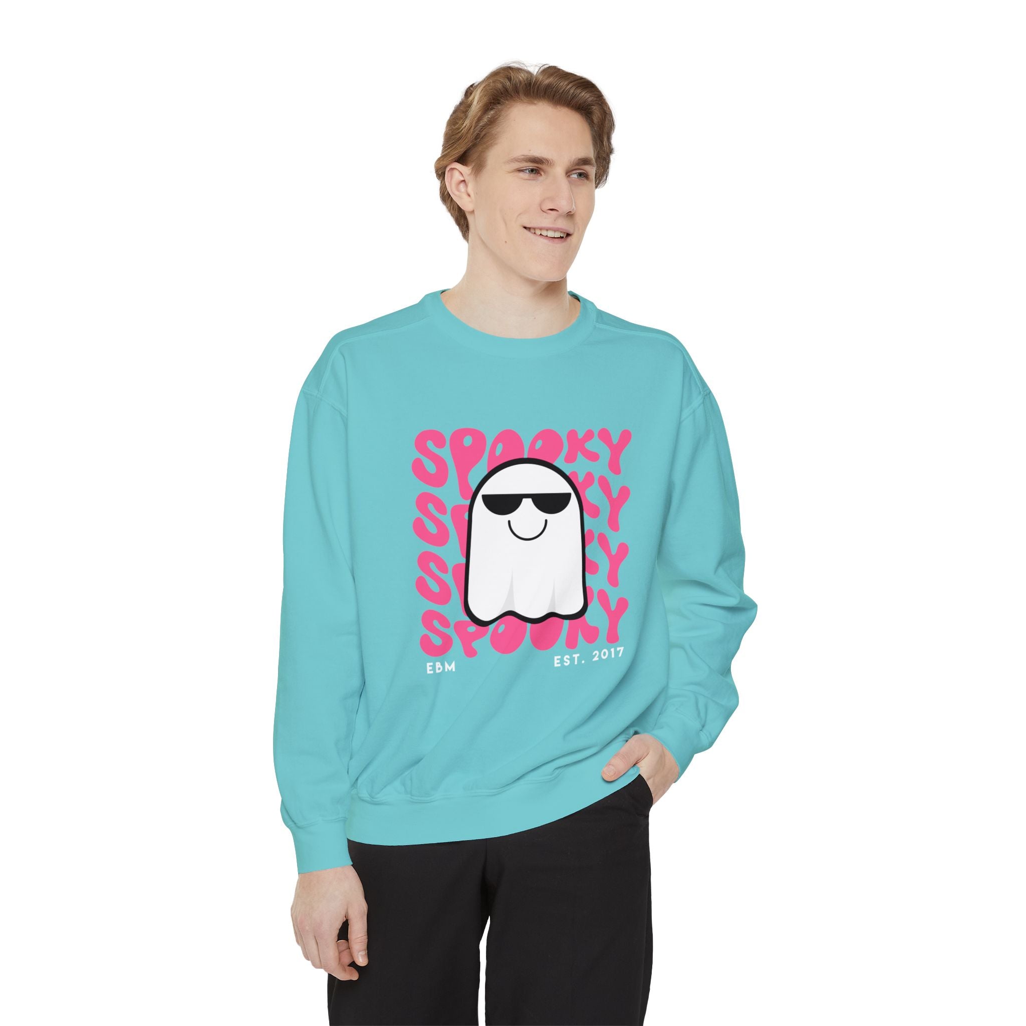 Spooky Unisex Garment-Dyed Sweatshirt