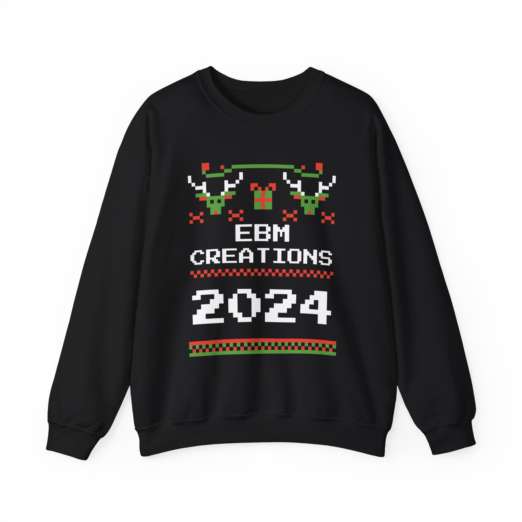 EBM Creations 2024 Ugly Christmas Sweater Unisex Crewneck Sweatshirt