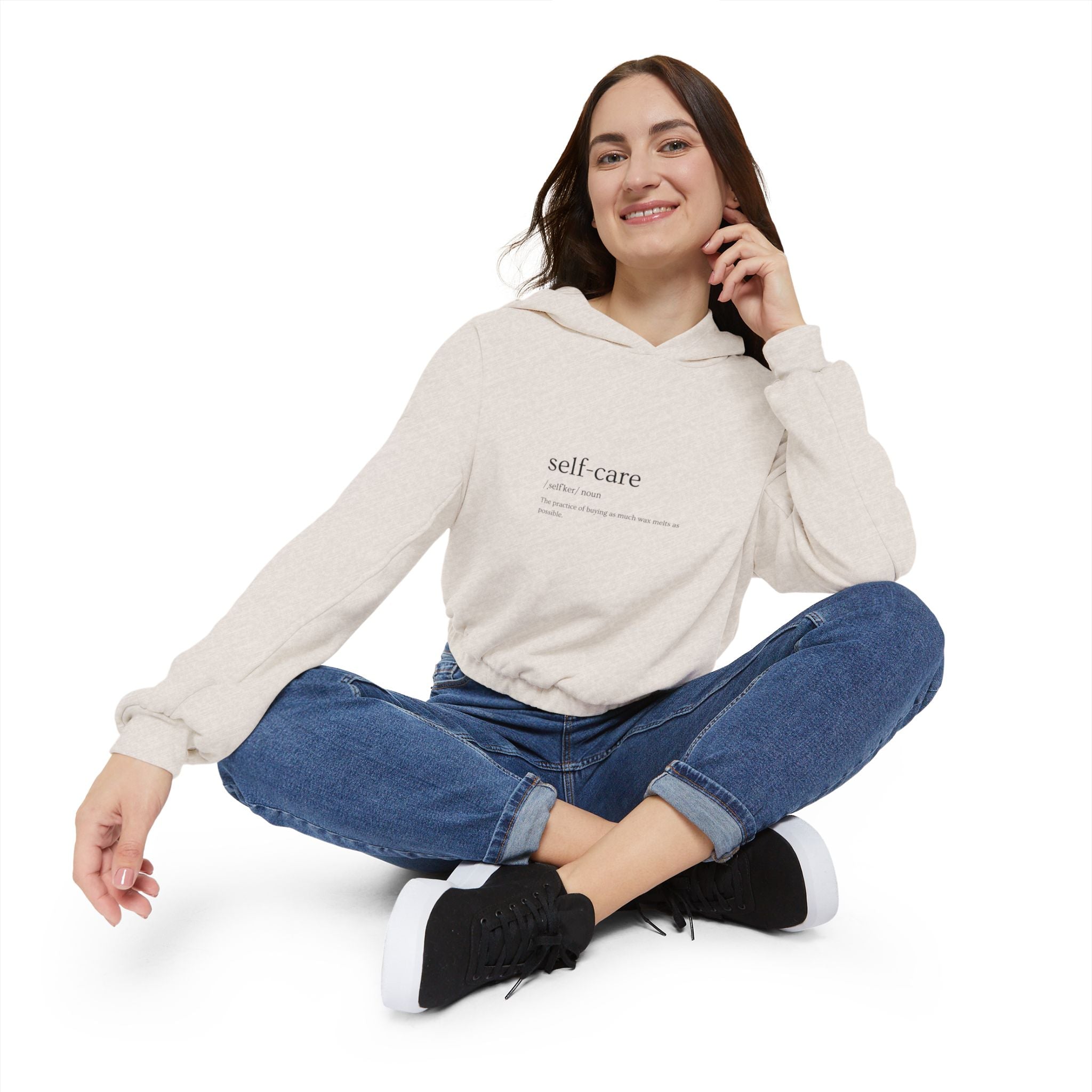 Self Care Women's Cinched Bottom Hoodie