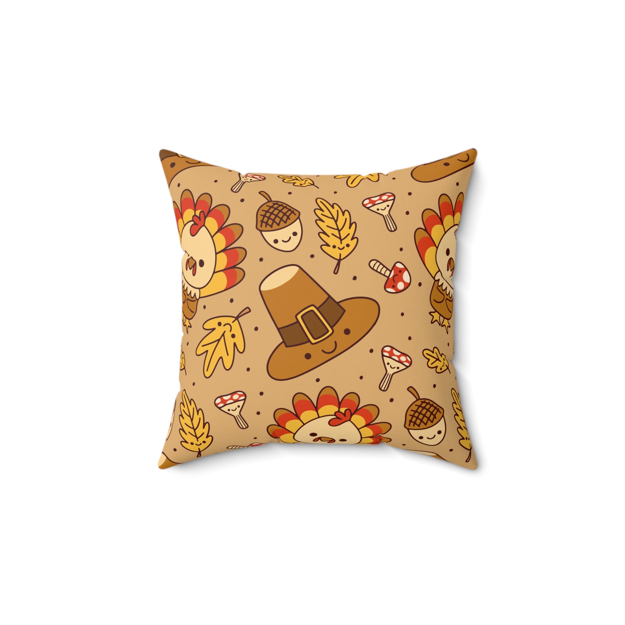 Thanksgiving Vibes - Spun Polyester Square Pillow