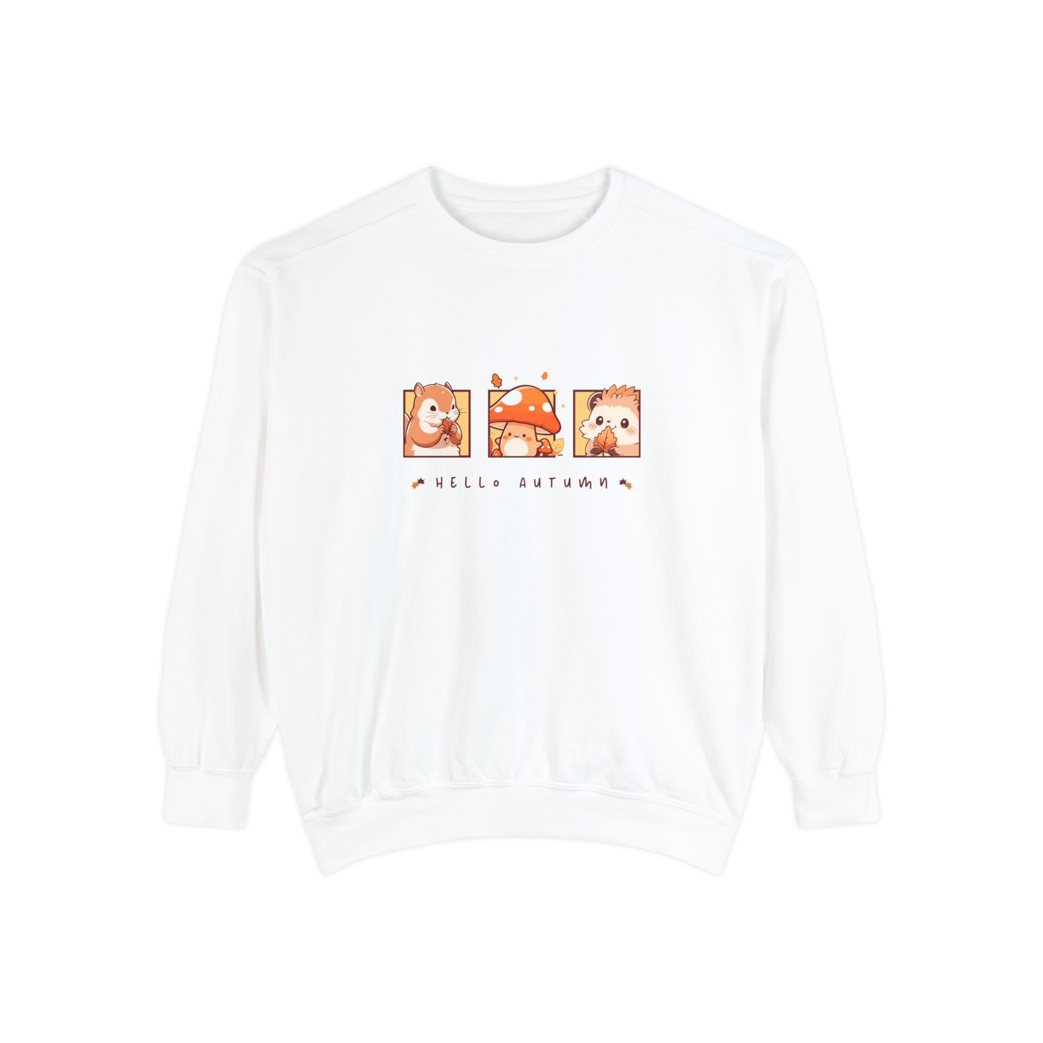 Hello Autumn Unisex Garment-Dyed Sweatshirt