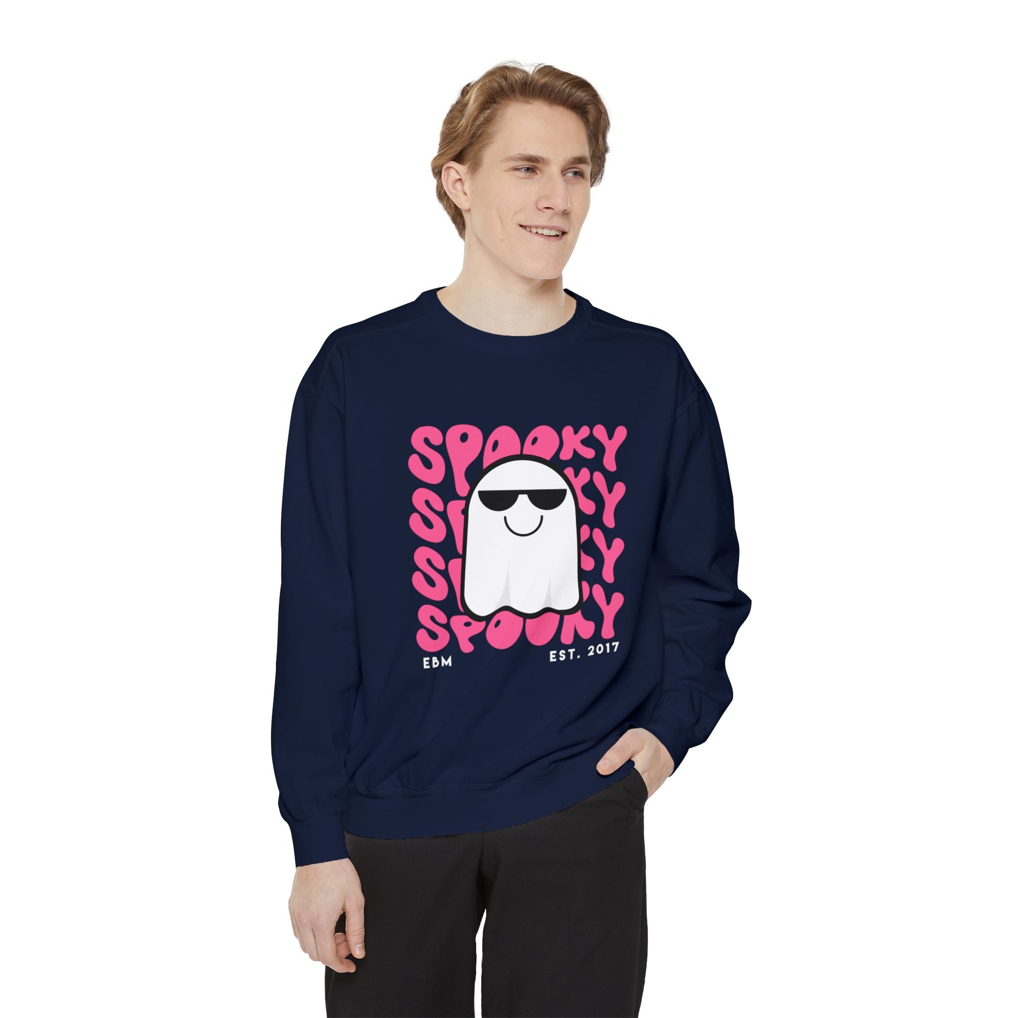 Spooky Unisex Garment-Dyed Sweatshirt