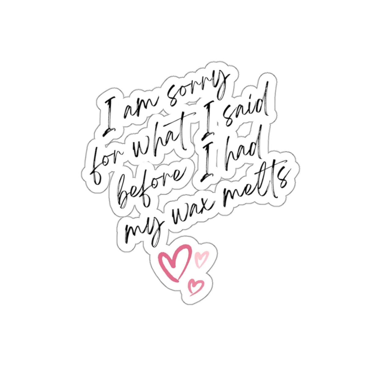 I'm Sorry For What I Said - Vinyl Stickers