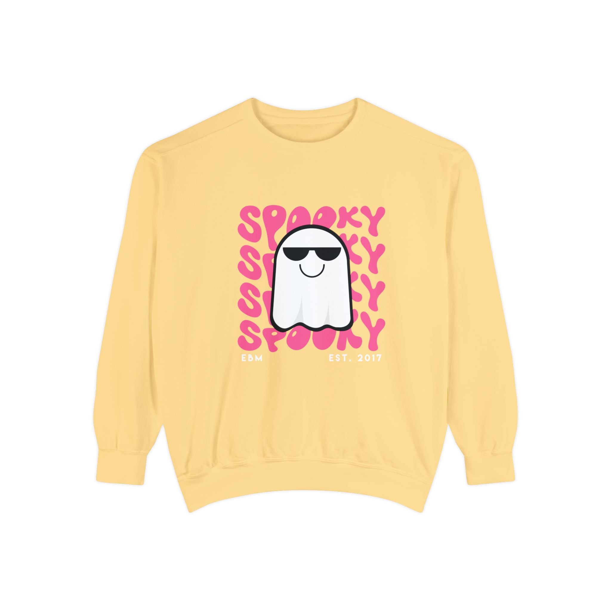 Spooky Unisex Garment-Dyed Sweatshirt