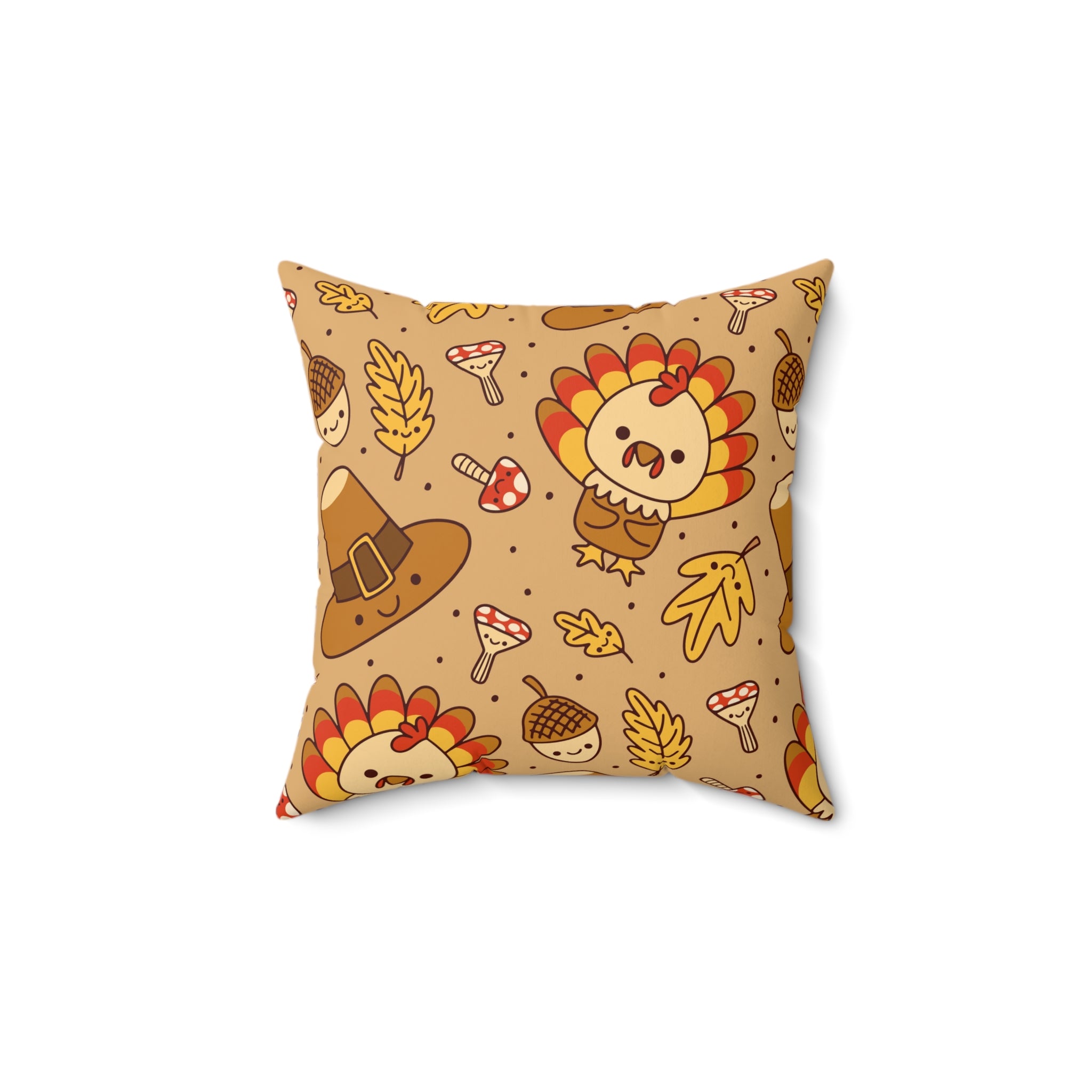 Thanksgiving Vibes - Spun Polyester Square Pillow