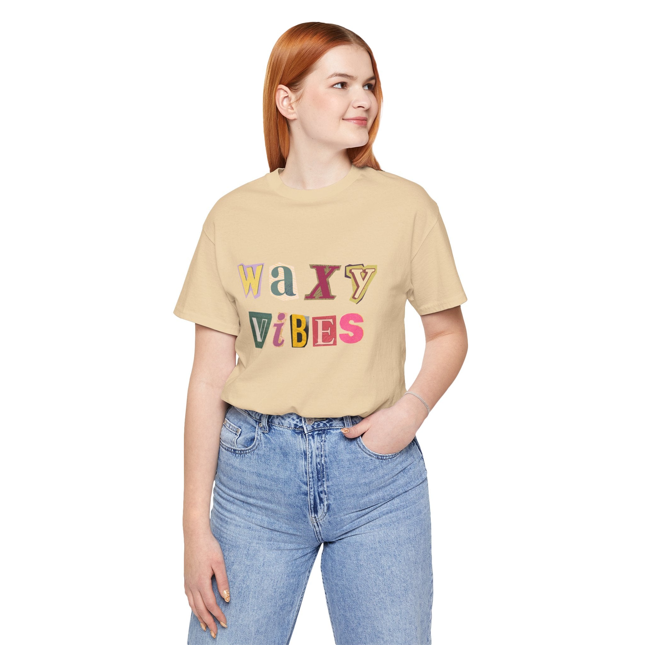 Waxy Vibes Letters Unisex Tee