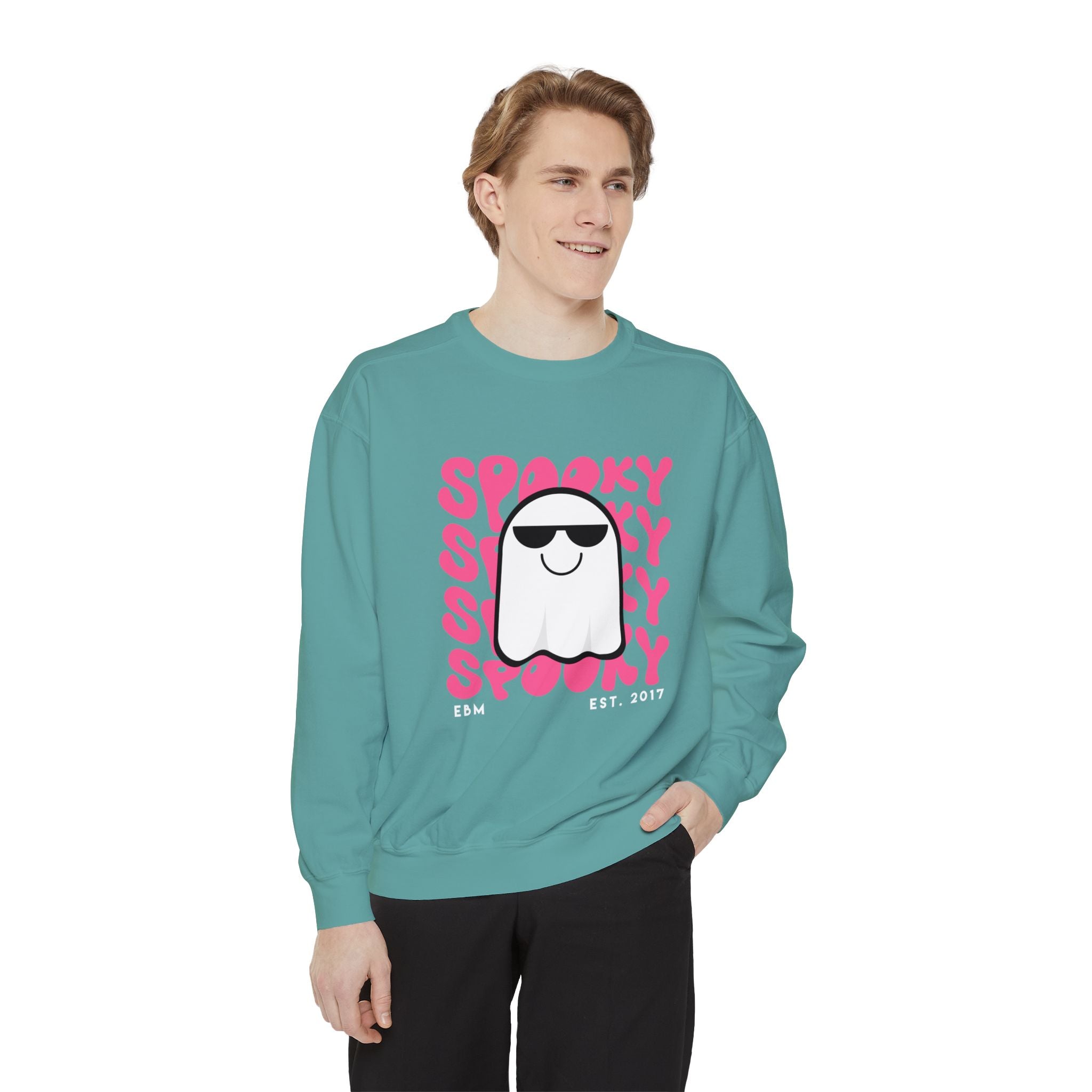 Spooky Unisex Garment-Dyed Sweatshirt