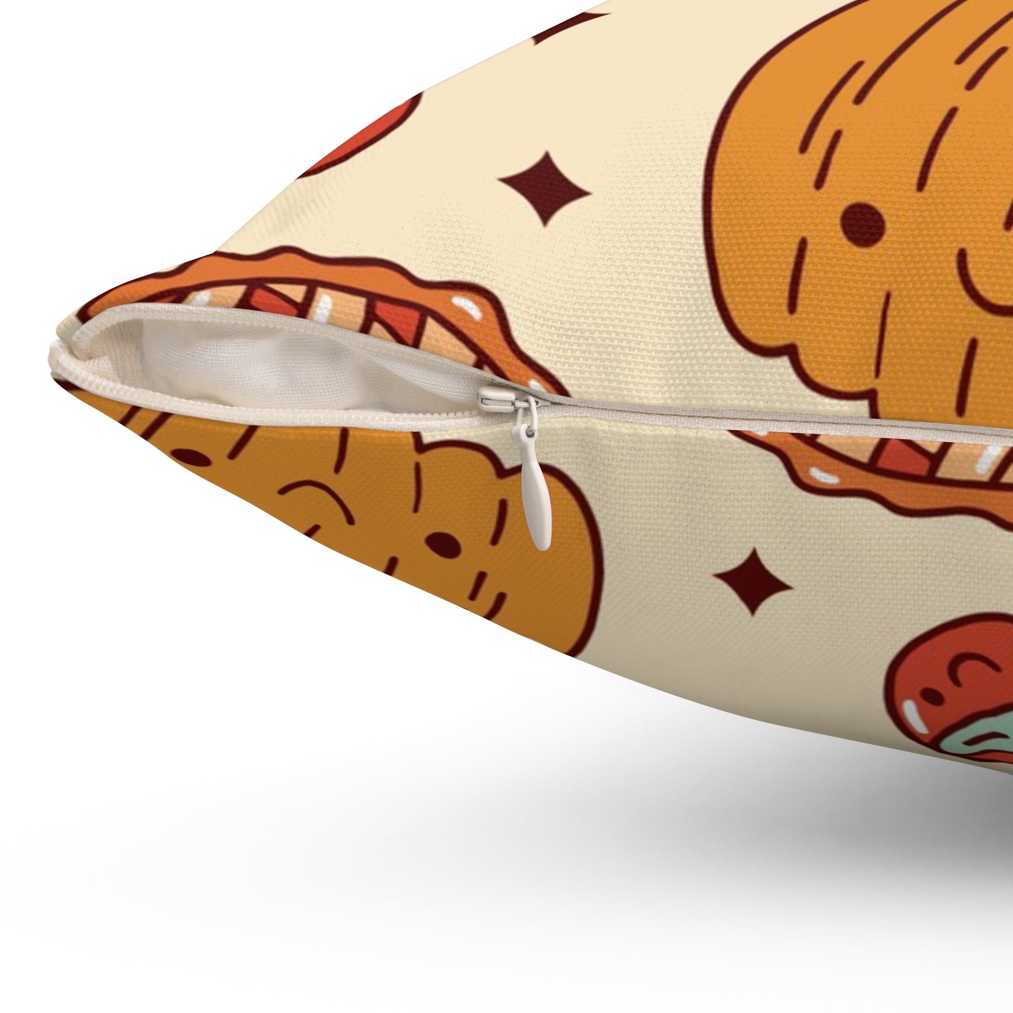 Thanksgiving Foods Square Pillow