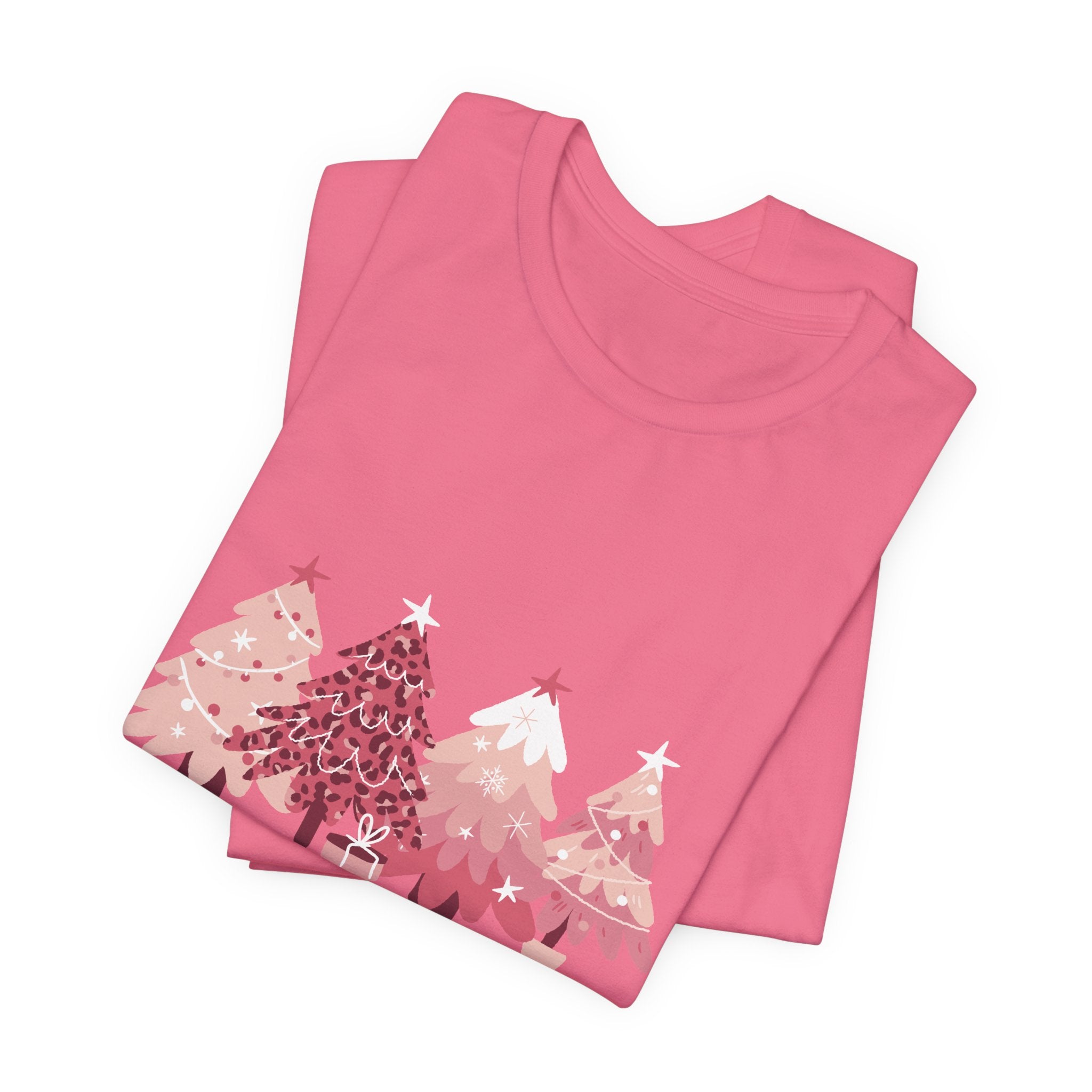 Pink Holiday Tree's Unisex Tee