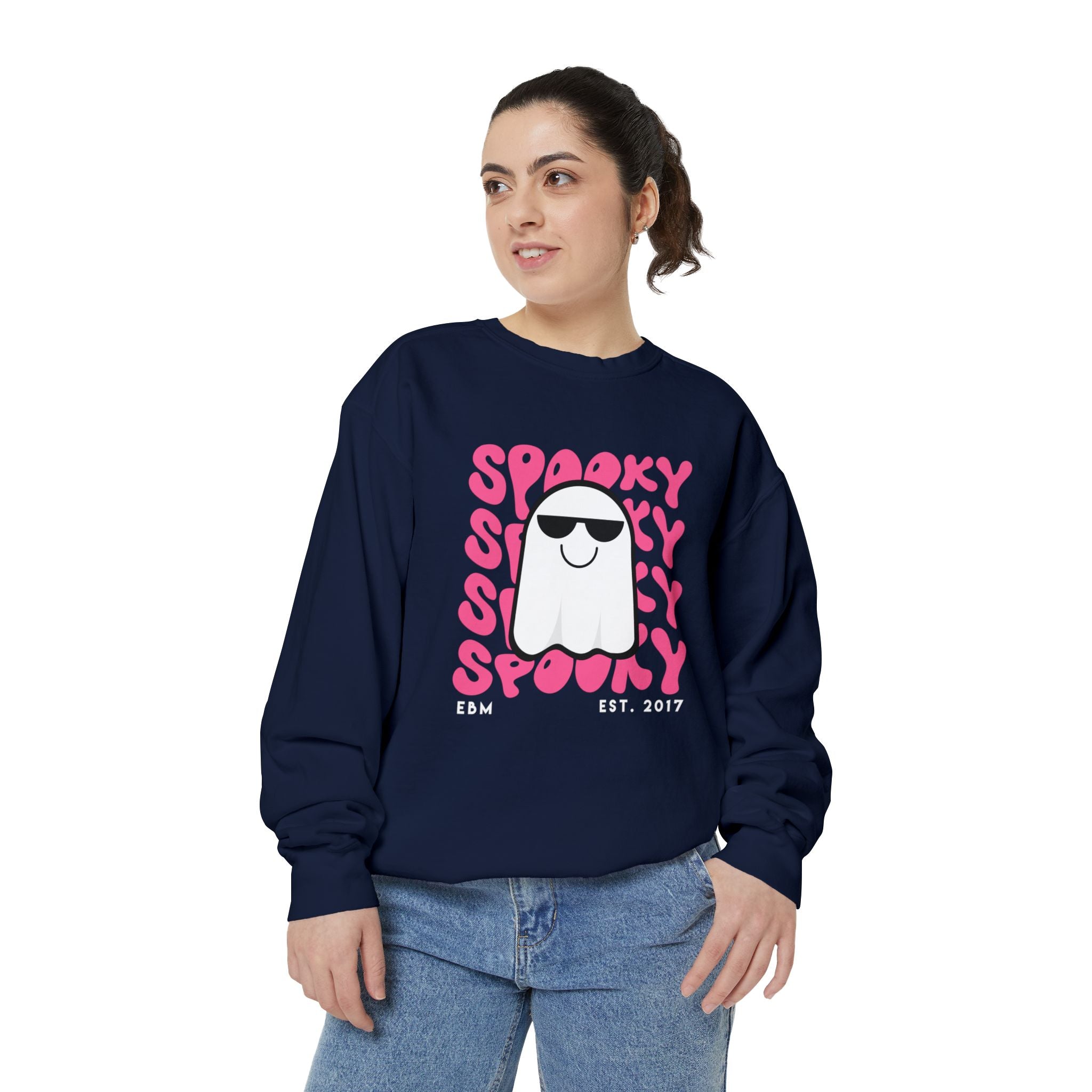 Spooky Unisex Garment-Dyed Sweatshirt