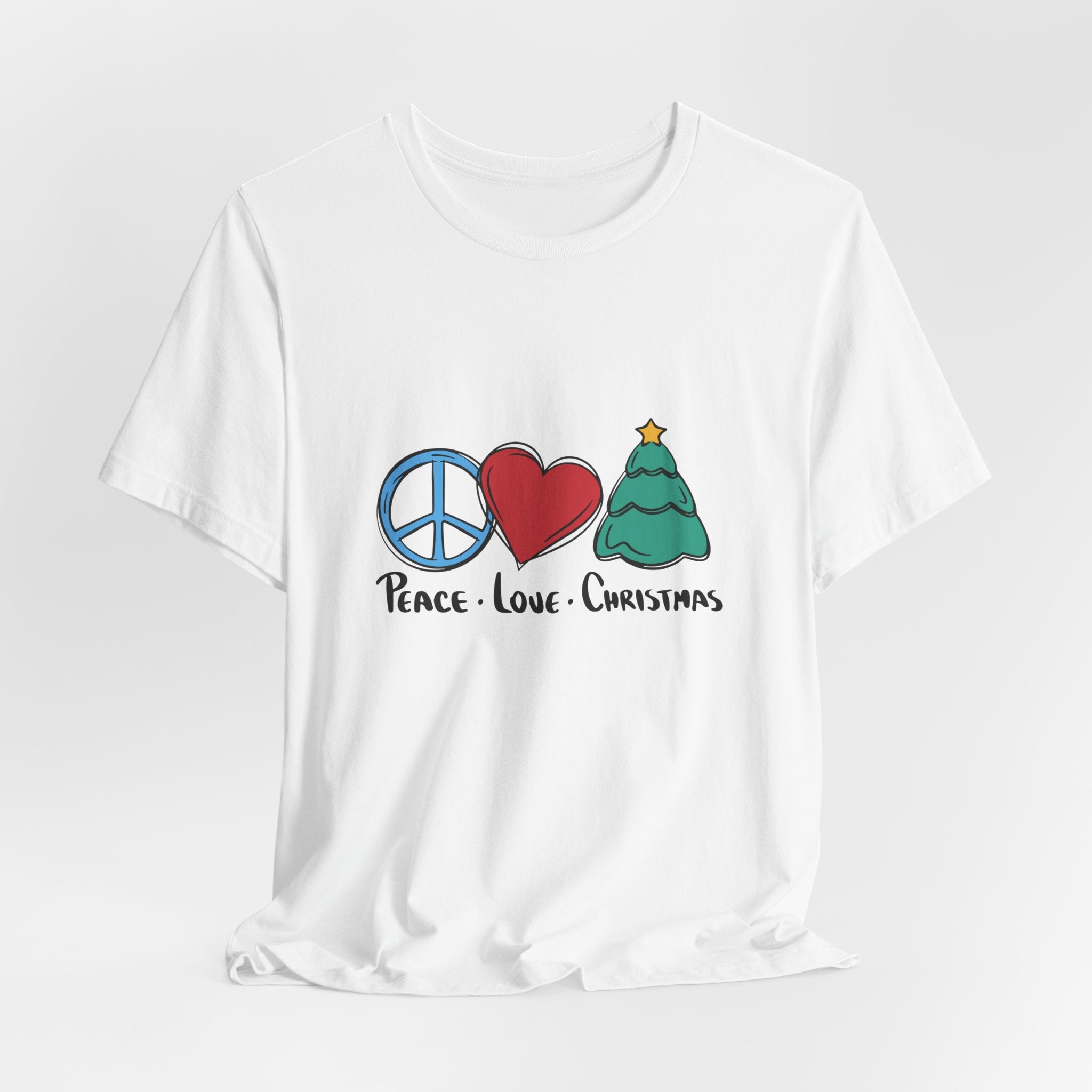 Peace Love Christmas Unisex Tee