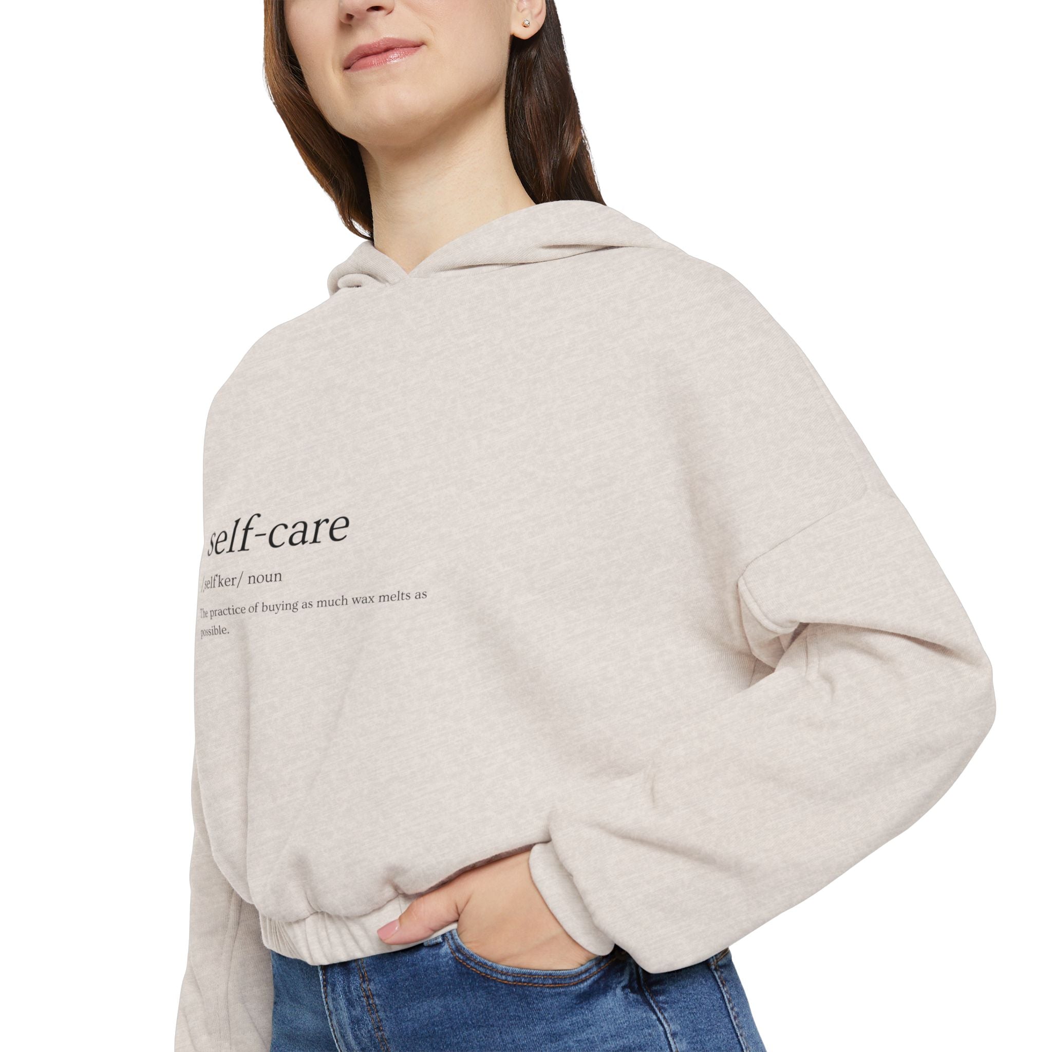 Self Care Women's Cinched Bottom Hoodie