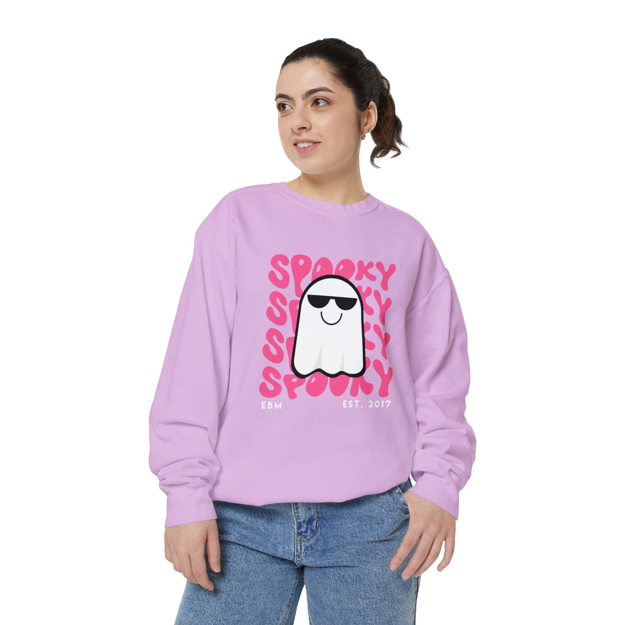 Spooky Unisex Garment-Dyed Sweatshirt