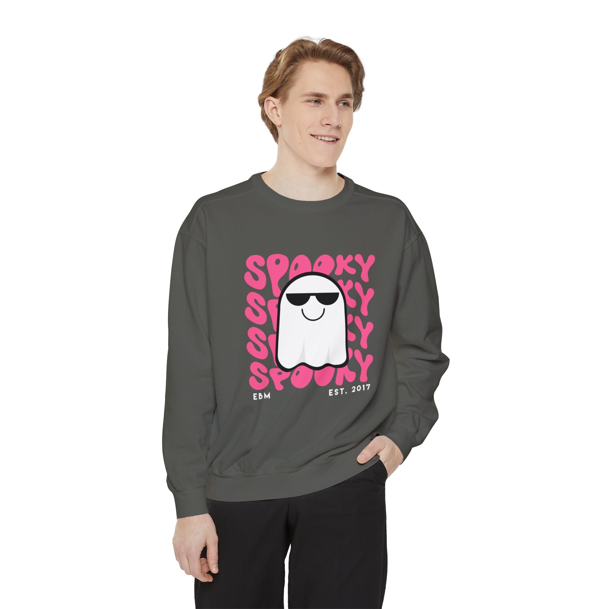 Spooky Unisex Garment-Dyed Sweatshirt