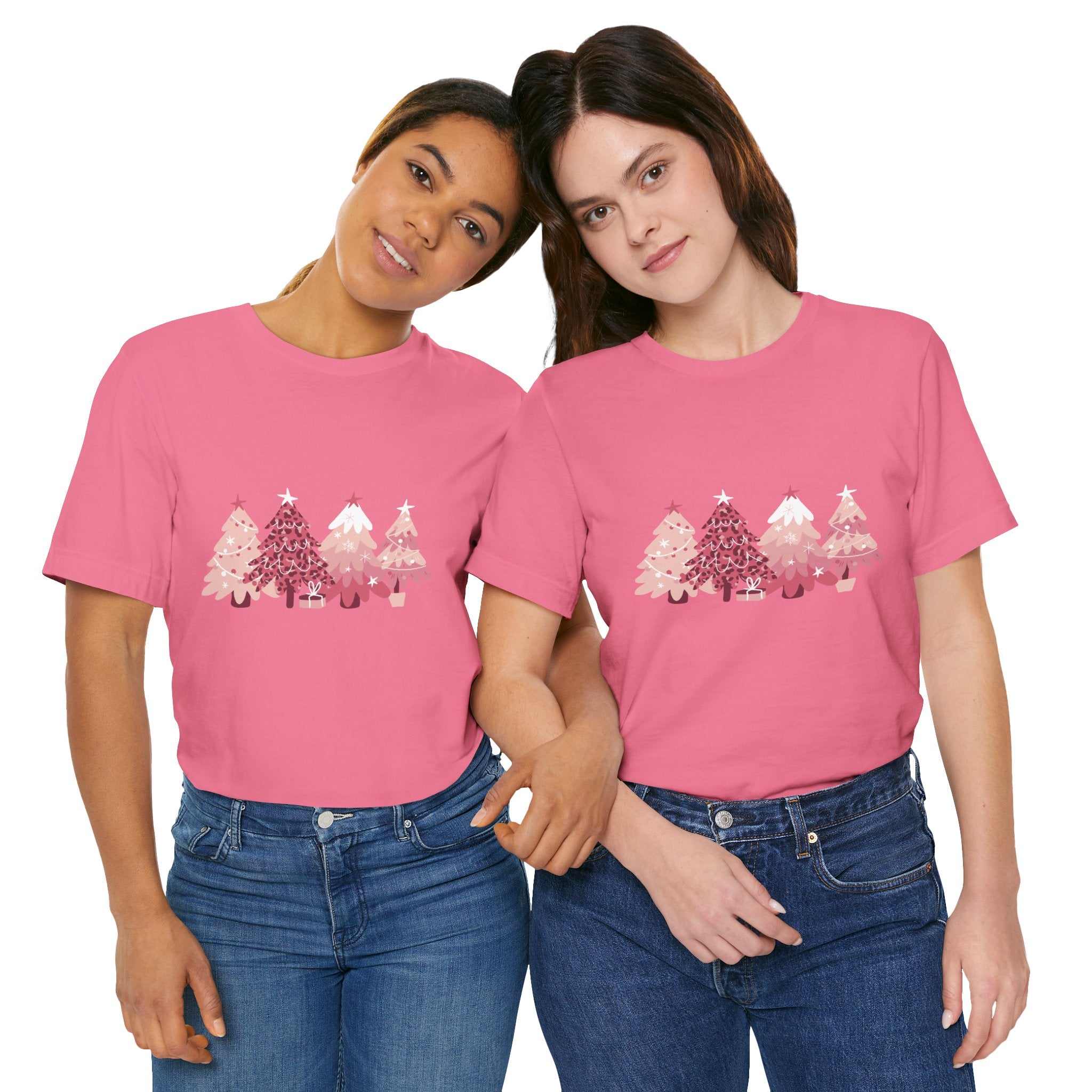 Pink Holiday Tree's Unisex Tee