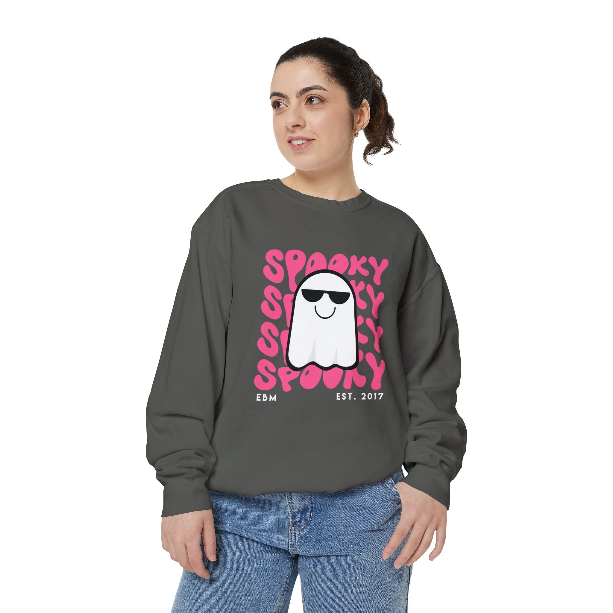 Spooky Unisex Garment-Dyed Sweatshirt