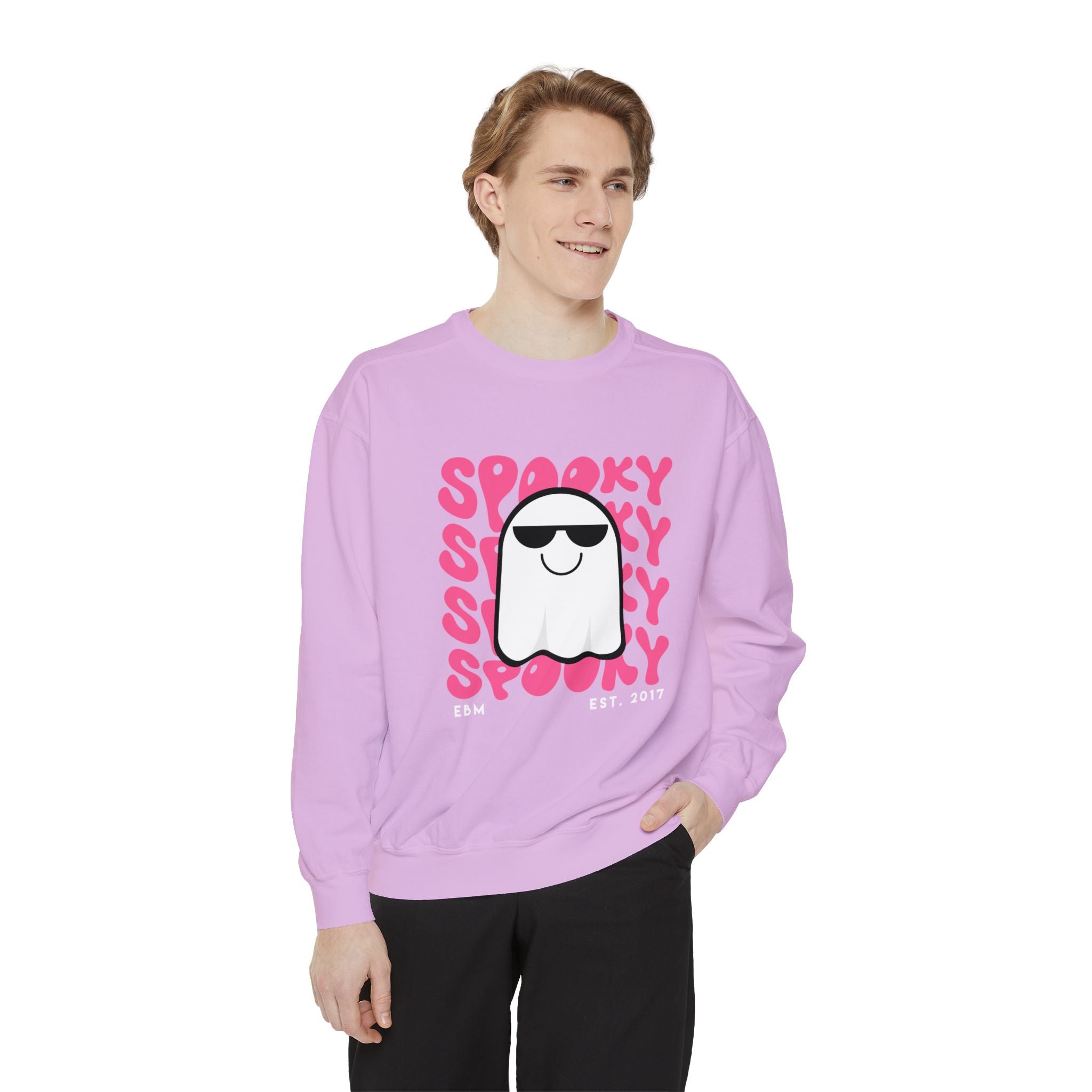 Spooky Unisex Garment-Dyed Sweatshirt