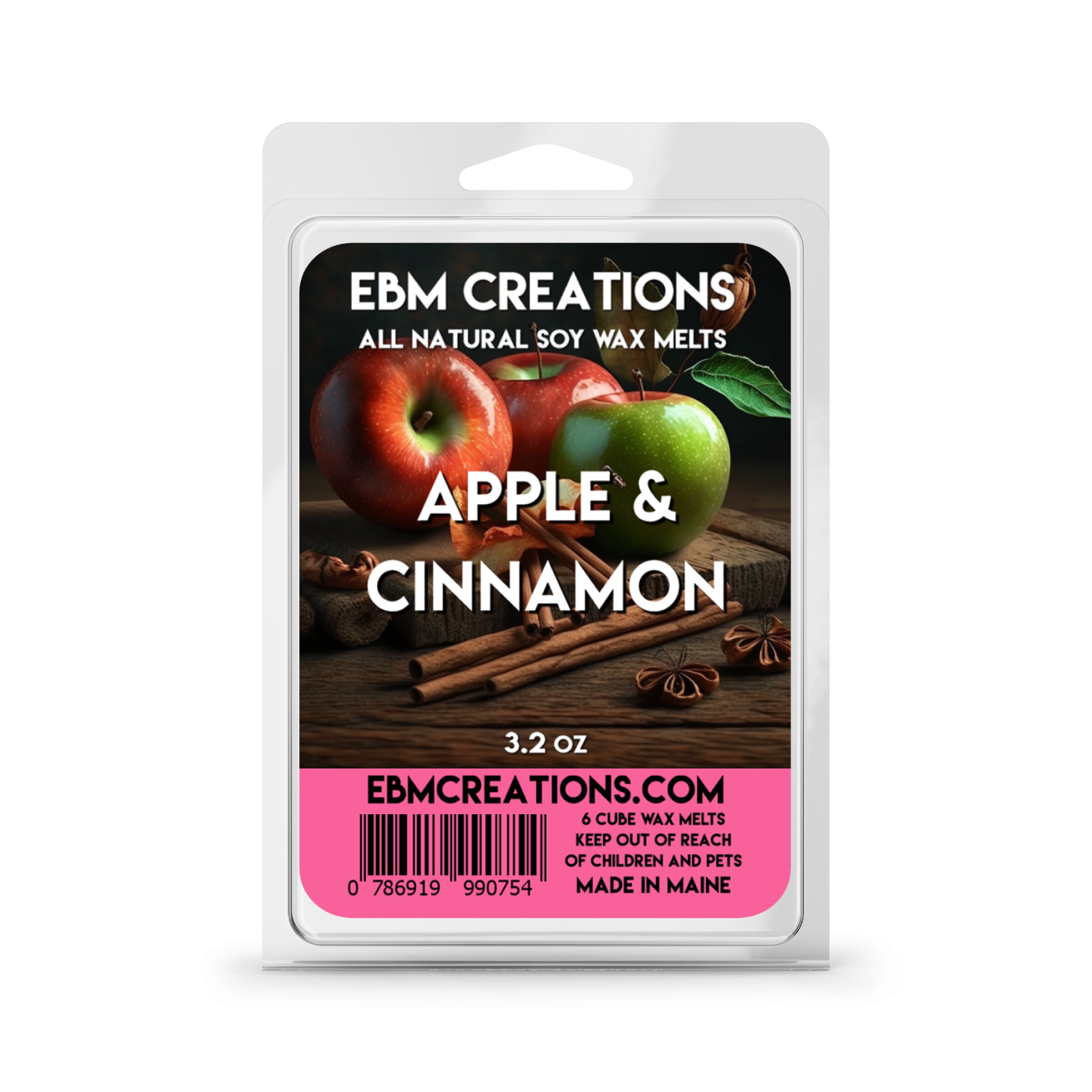 Apple & Cinnamon - 3.2 oz Clamshell