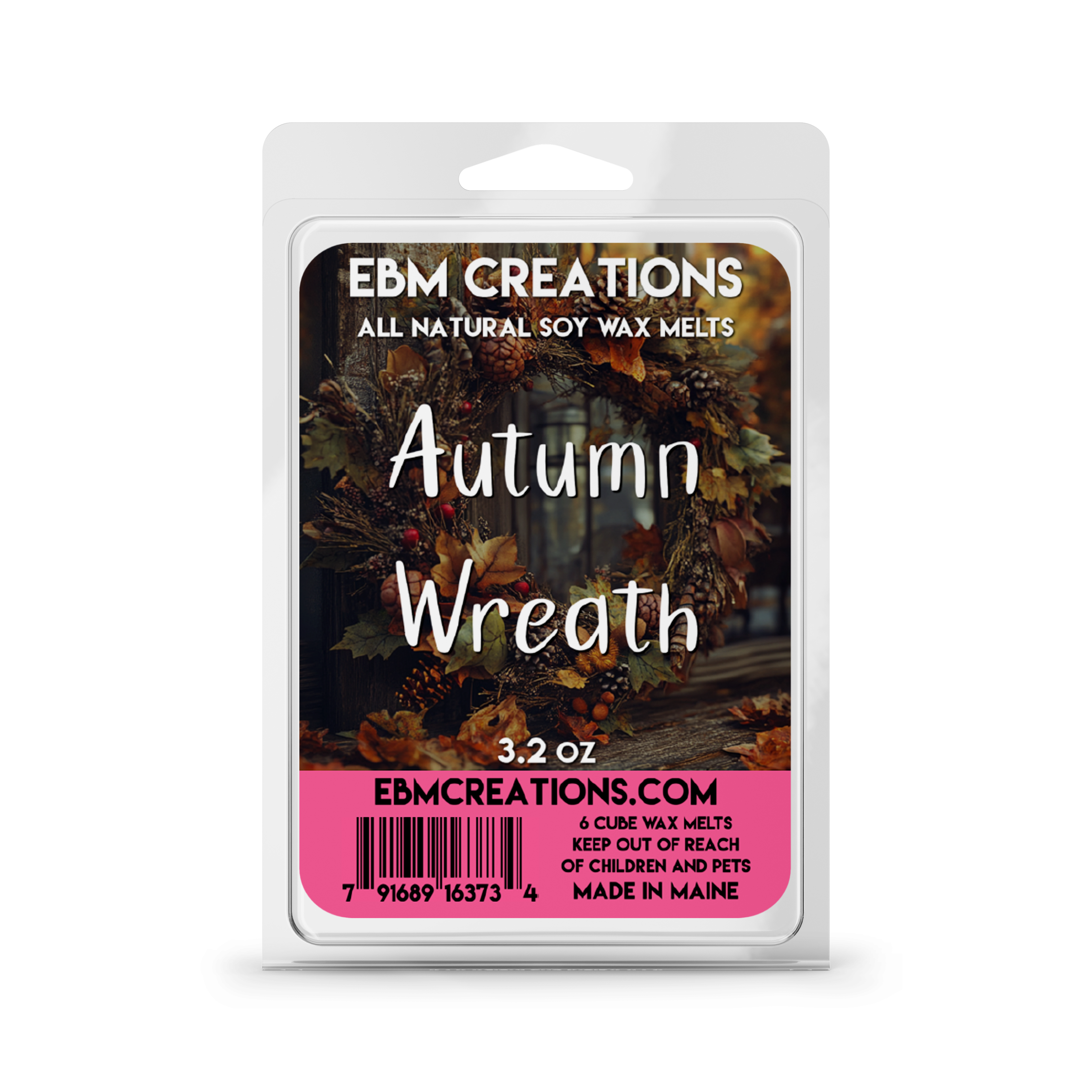 Autumn Wreath - 3.2 oz Clamshell