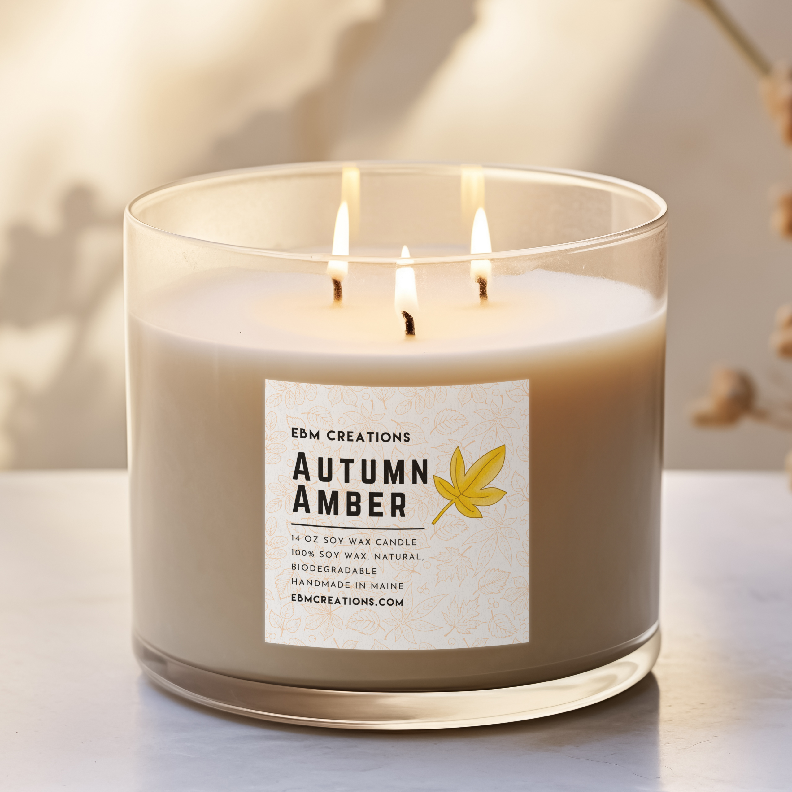 Autumn Amber - 14oz  Soy Candle