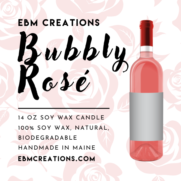 Bubbly Rosé - 14oz  Soy Candle