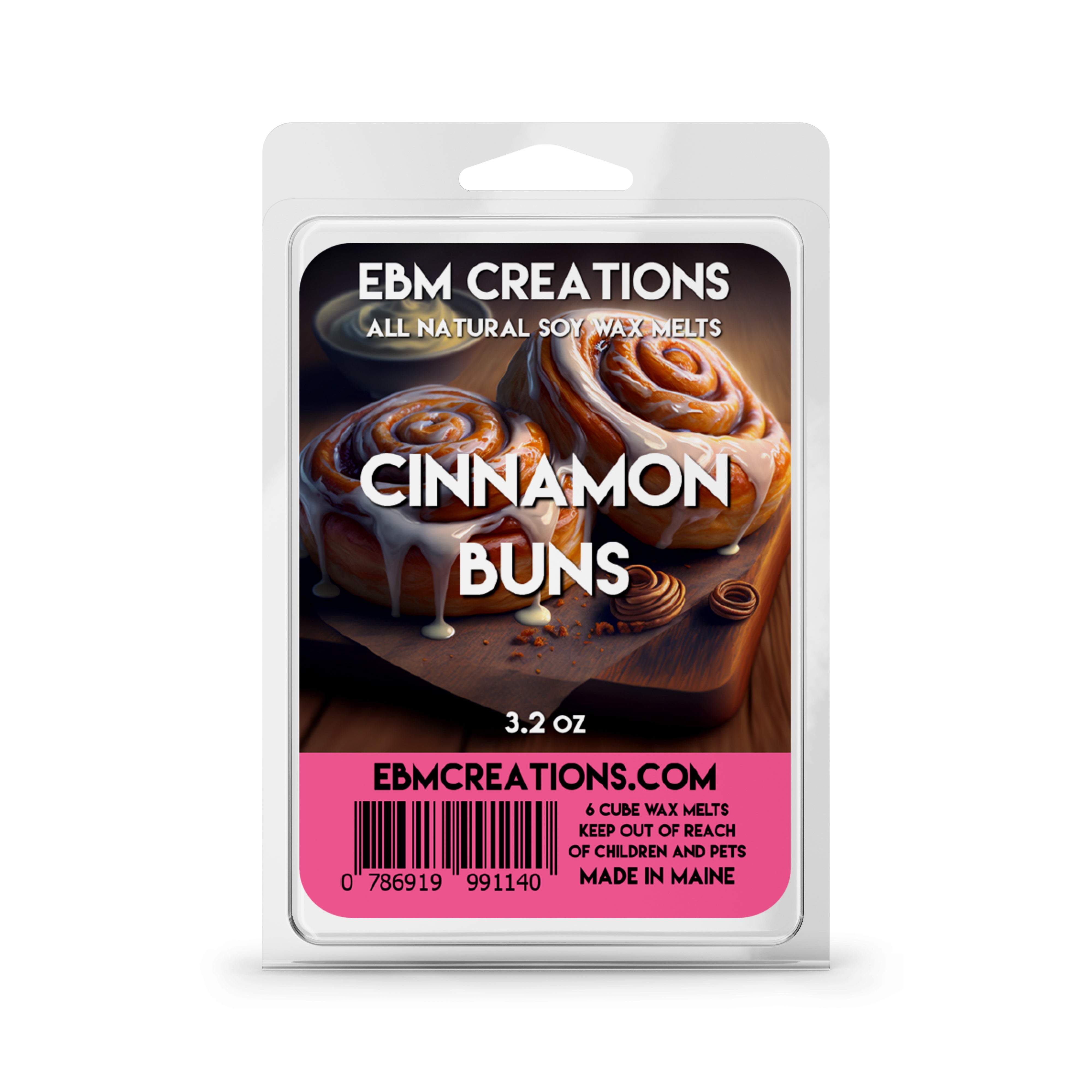 Cinnamon Buns - 3.2 oz Clamshell