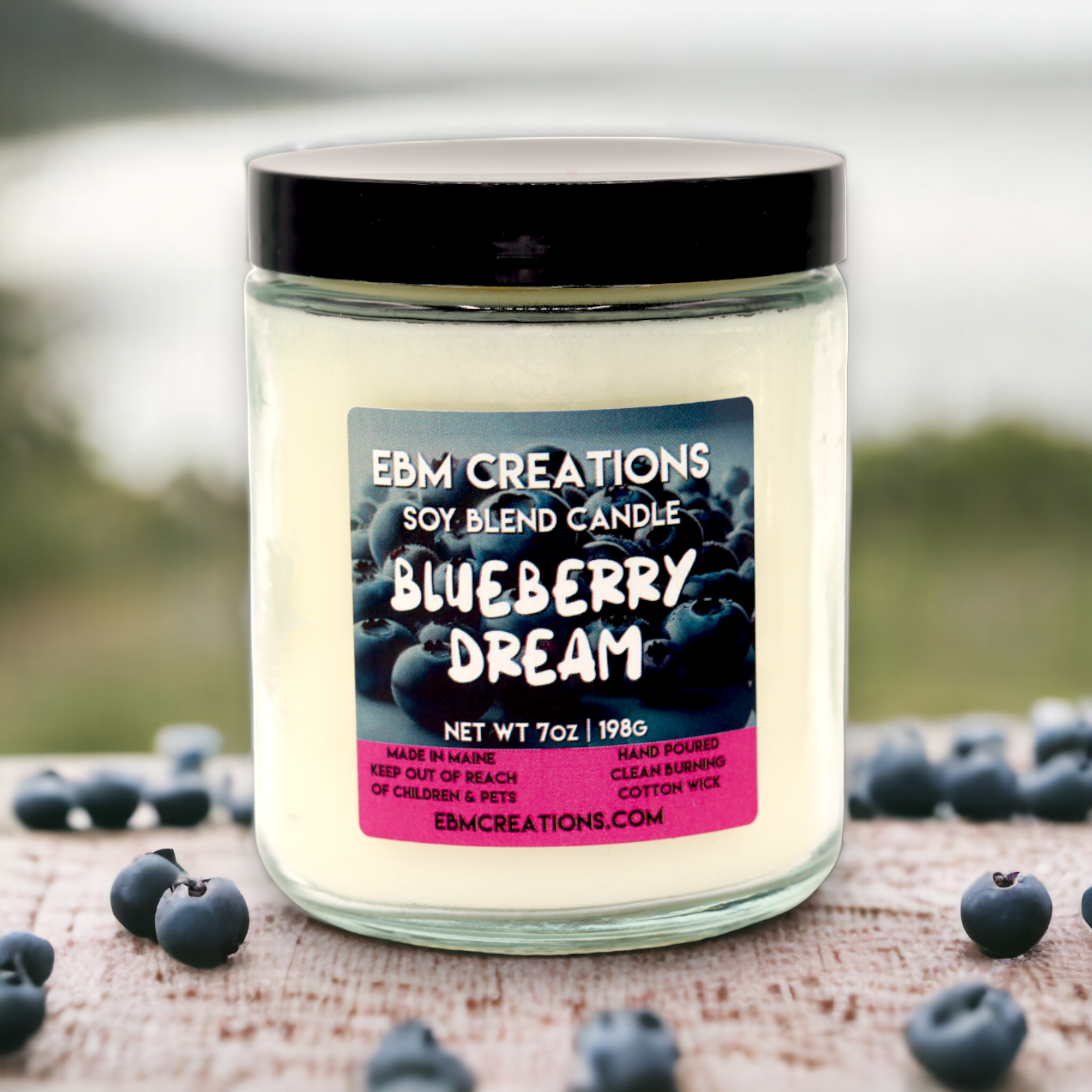 Blueberry Dream - 7oz  Soy Blend Candle