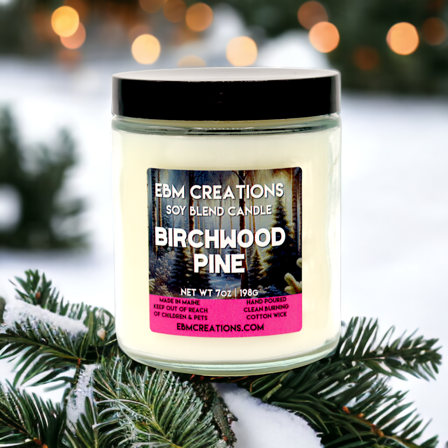 Birchwood Pine - 7oz  Soy Blend Candle