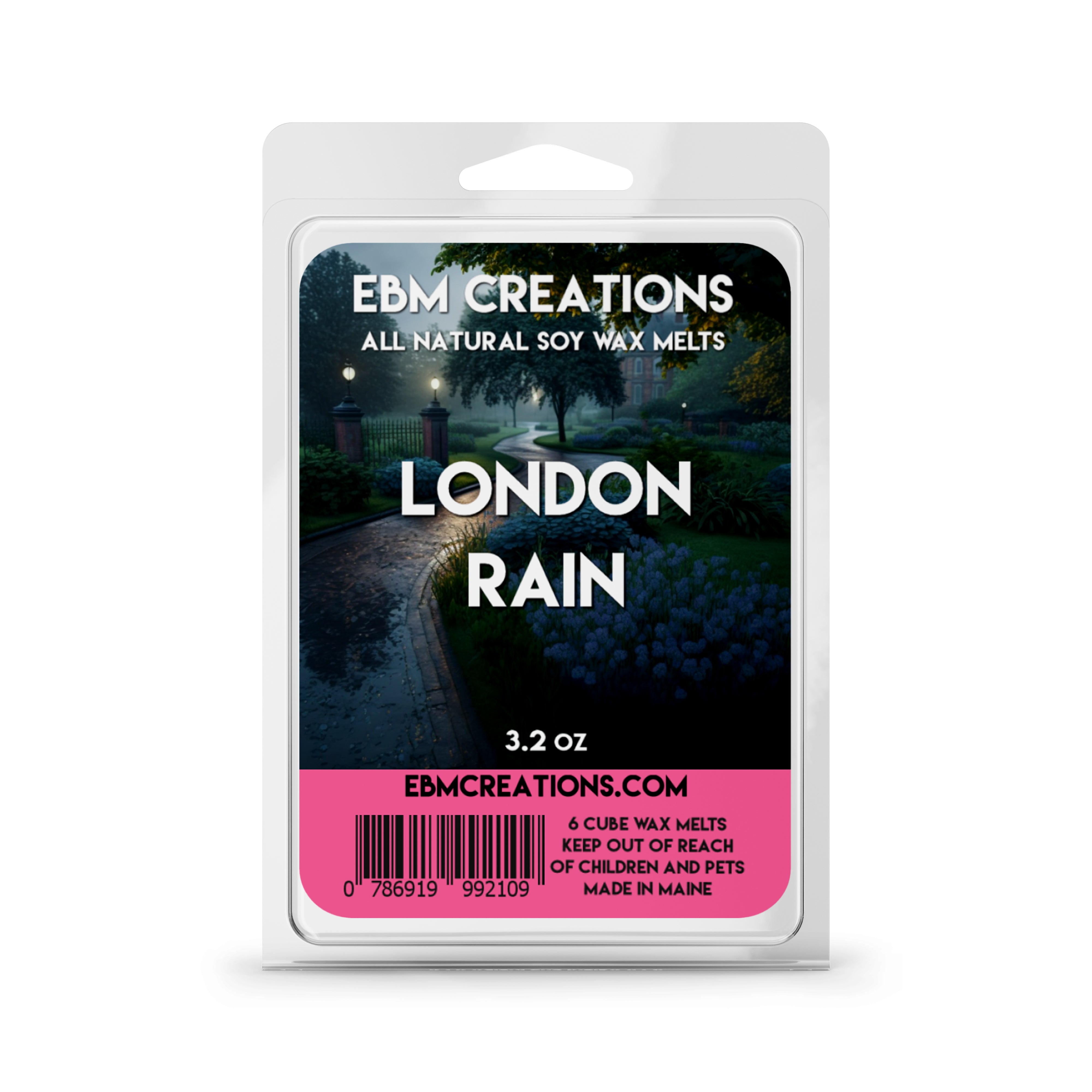 London Rain - 3.2 oz Clamshell