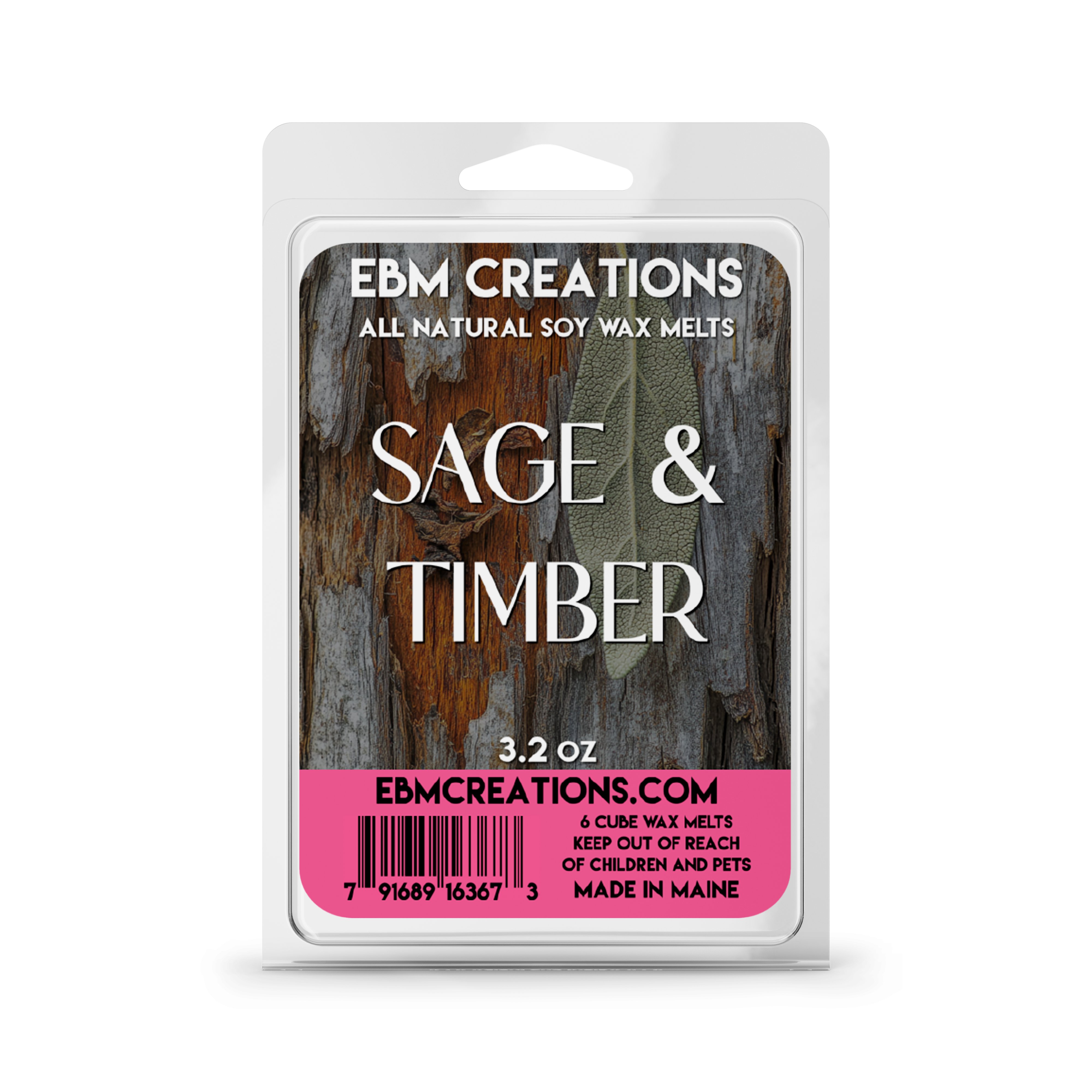 Sage & Timber - 3.2 oz Clamshell