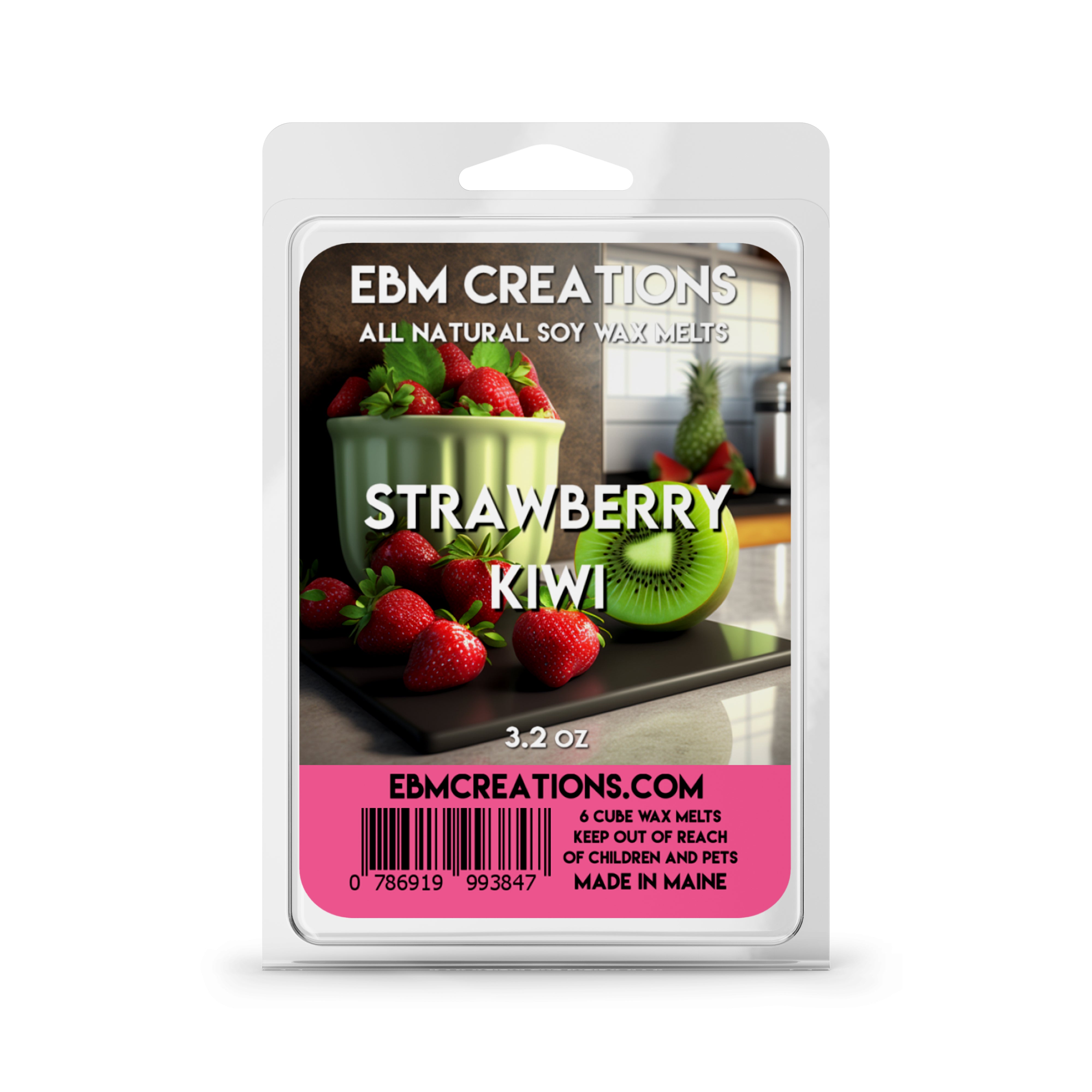 Strawberry Kiwi - 3.2 oz Clamshell