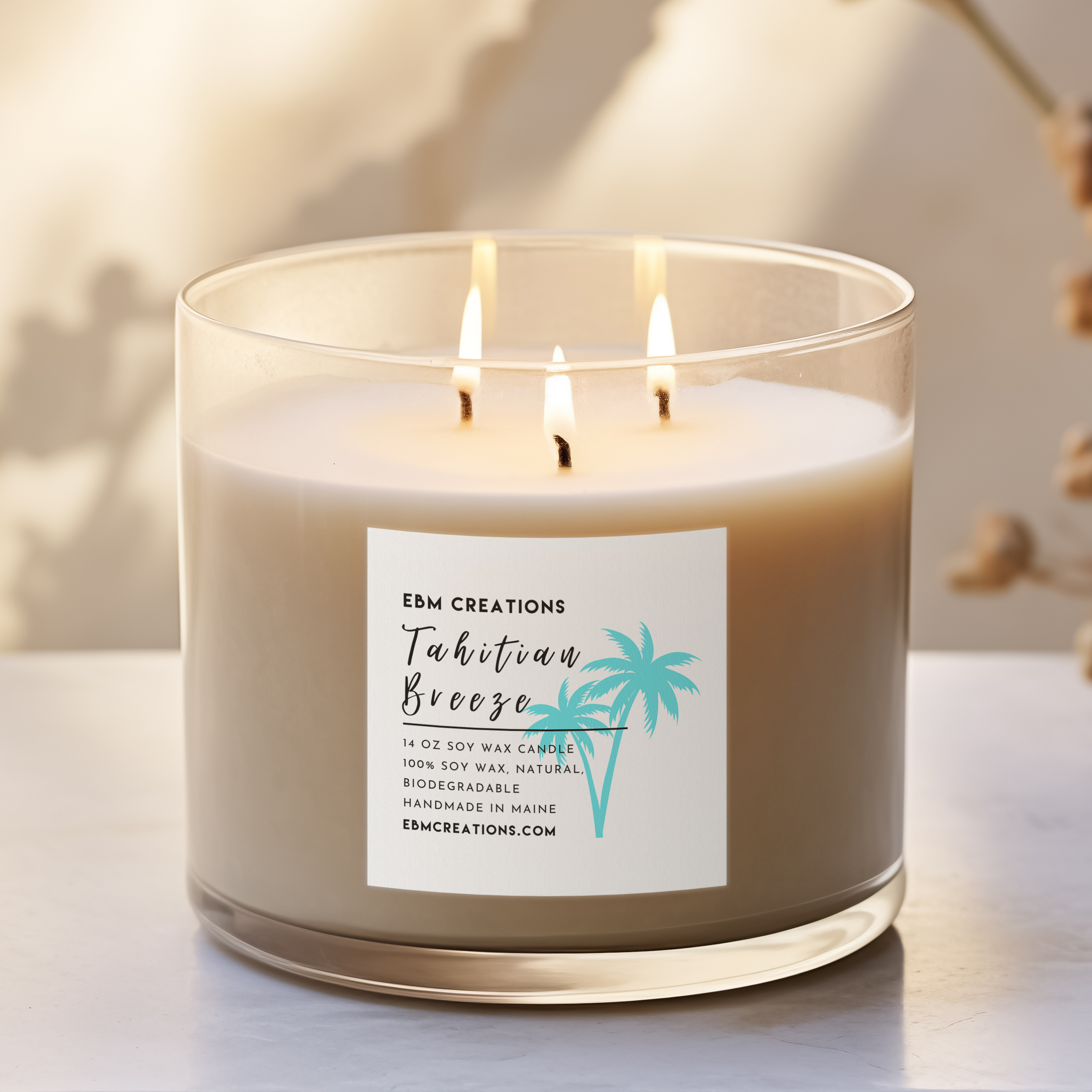 Tahitian Breeze - 14oz  Soy Candle