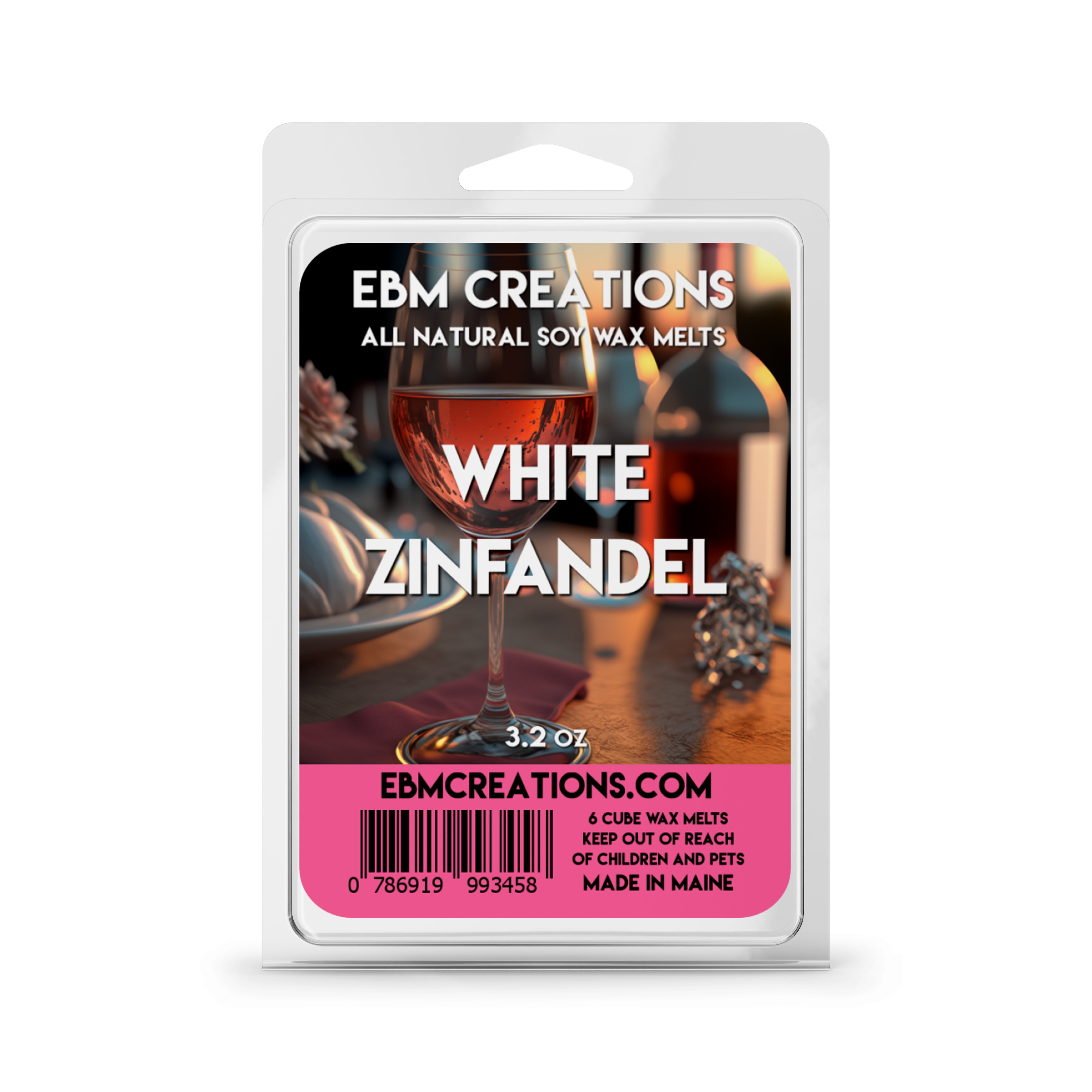 White Zinfandel - 3.2 oz Clamshell