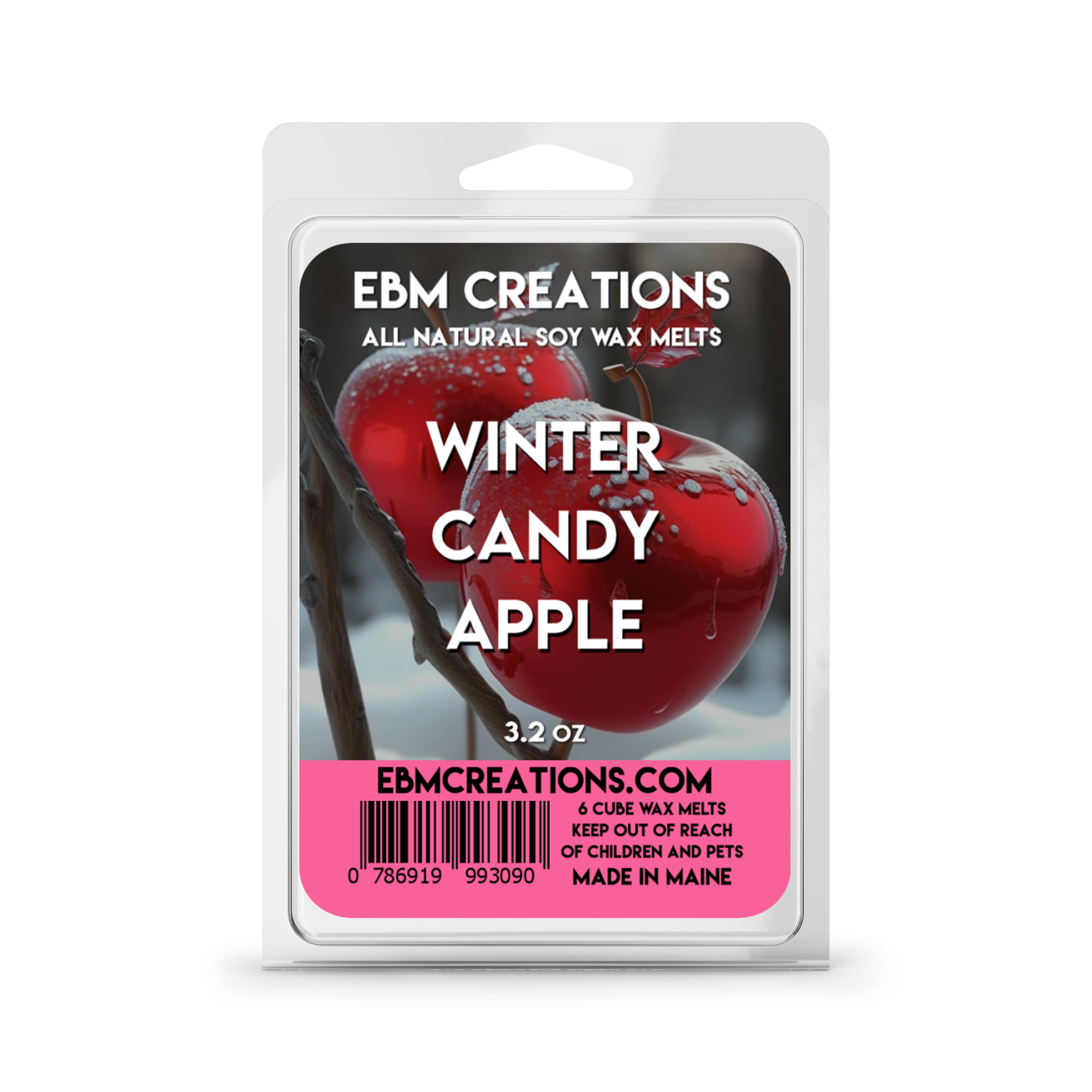 Winter Candy Apple - 3.2 oz Clamshell