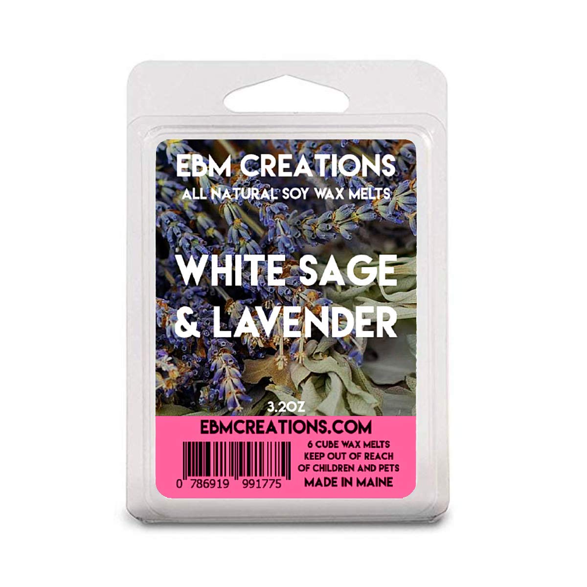 White Sage & Lavender - 3.2 oz Clamshell