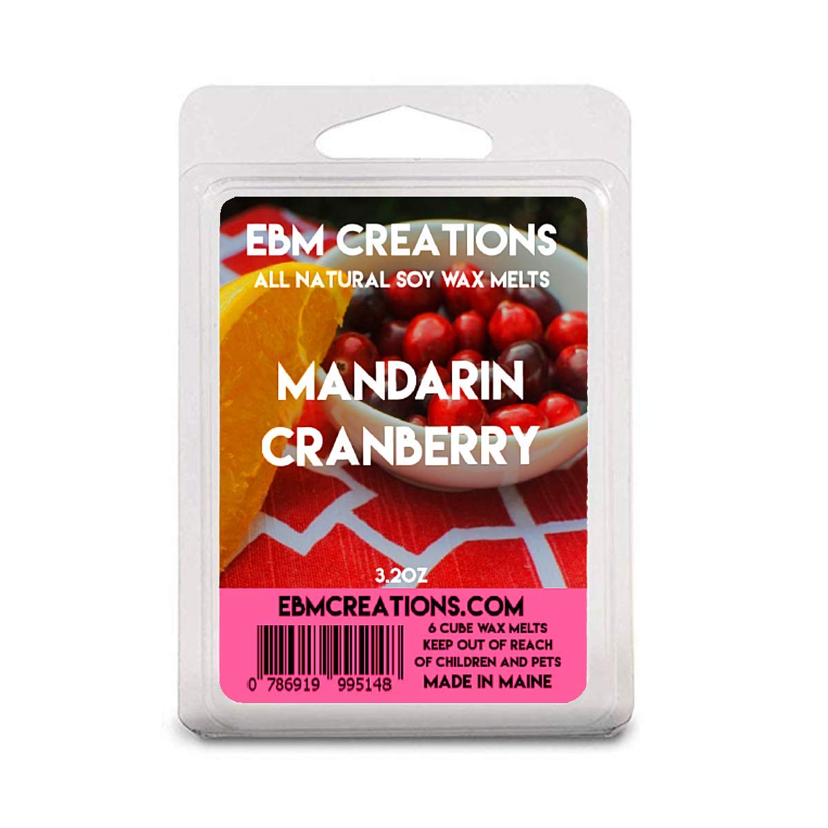 Mandarin Cranberry - 3.2 oz Clamshell