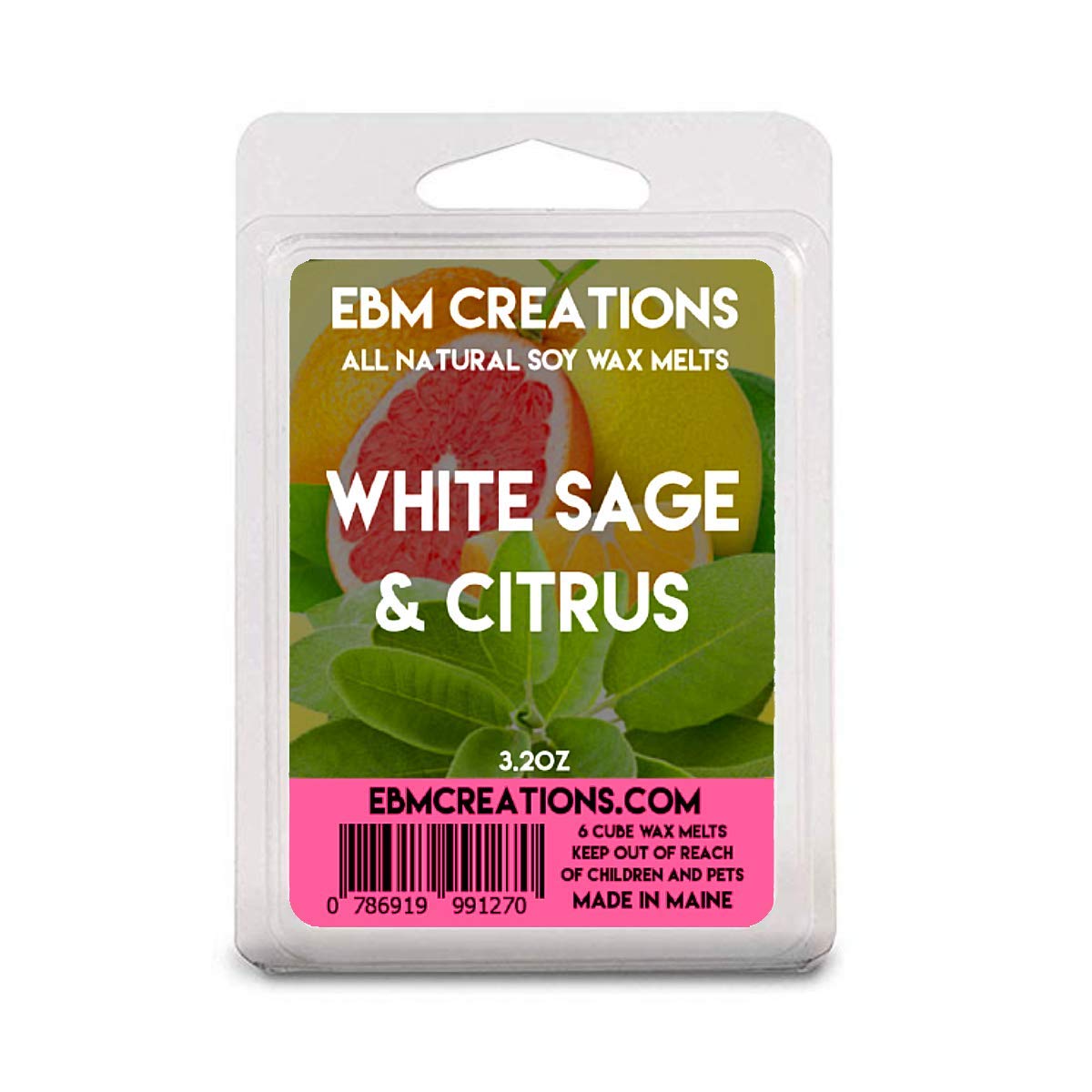 White Sage & Citrus - 3.2 oz Clamshell