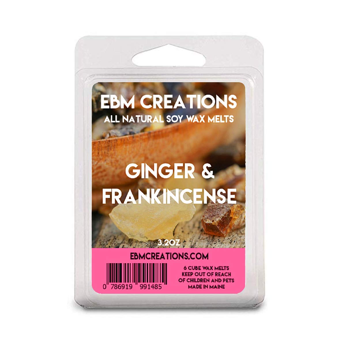 Ginger & Frankincense - 3.2 oz Clamshell