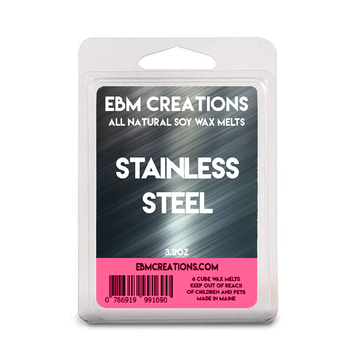 Stainless Steel - 3.2 oz Clamshell