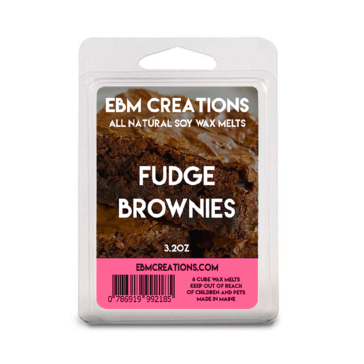 Fudge Brownies - 3.2 oz Clamshell