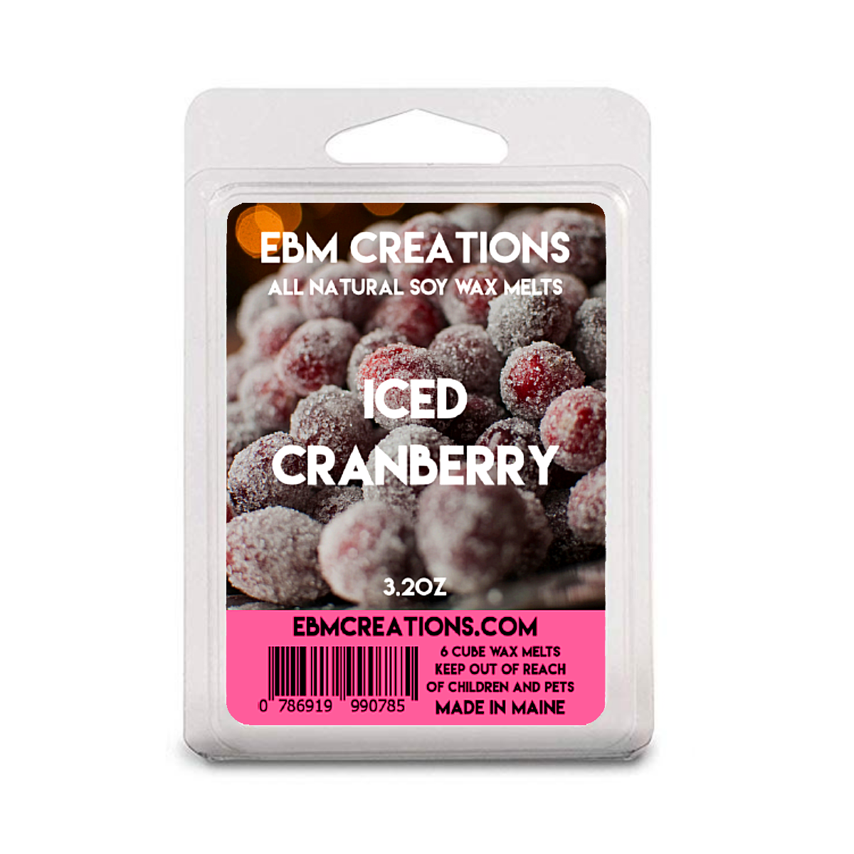 Iced Cranberry - 3.2 oz Clamshell