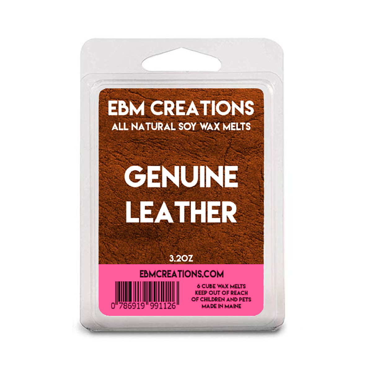 Genuine Leather - 3.2 oz Clamshell