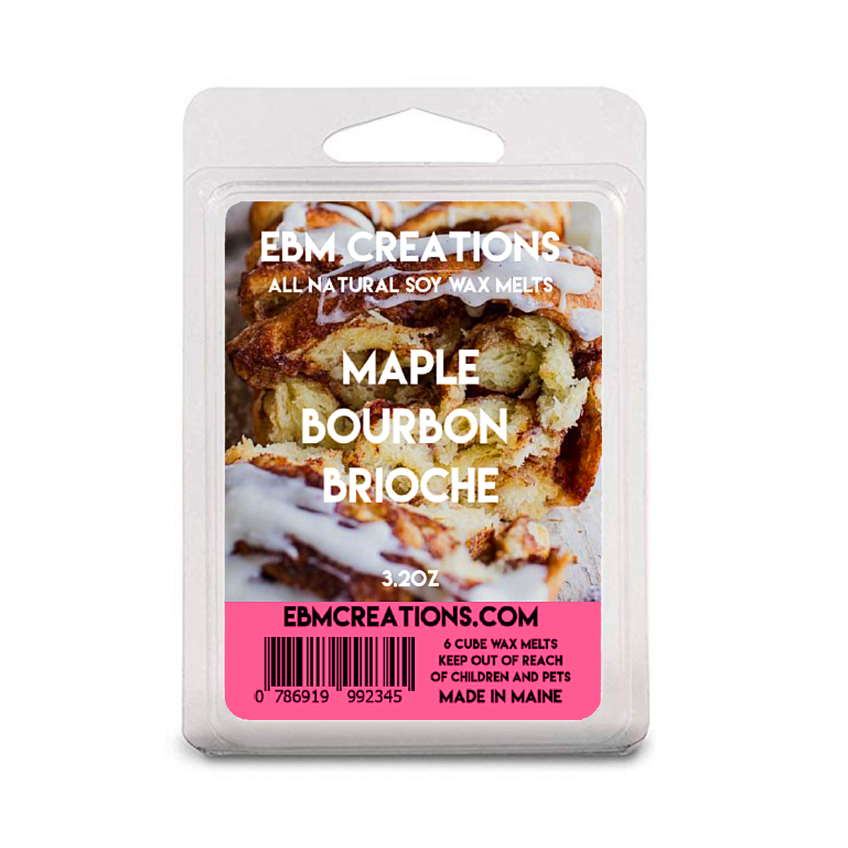 Maple Bourbon Brioche - 3.2 oz Clamshell